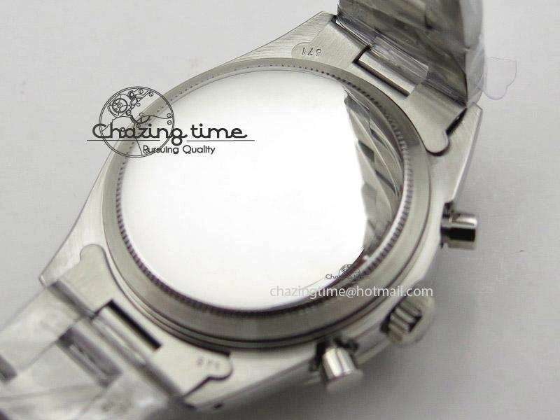 HighQuality Daytona 6263 Paul Newman Hand Wind Movement SS Venus 75 Black Dial 4050
