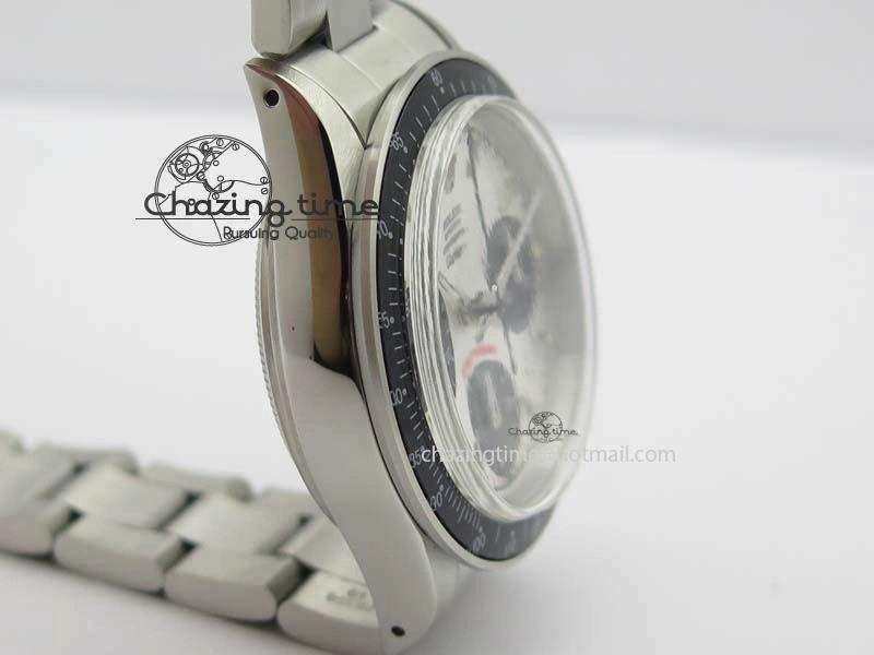 SportInspired Daytona 6263 SS White Black Dial Black Tachymeter Bezel On SS Bracelet Venus 3858