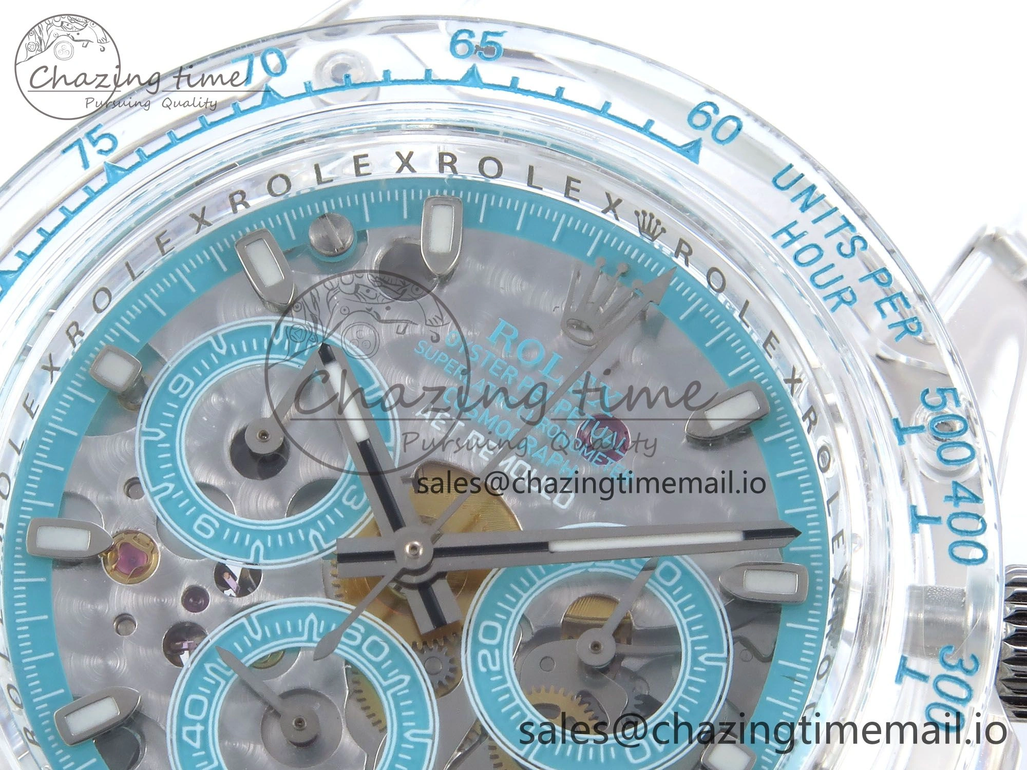 MultiPurpose Daytona AET Remould N6F 1:1 Best Edition Blue Dial on Rubber Strap SA 917