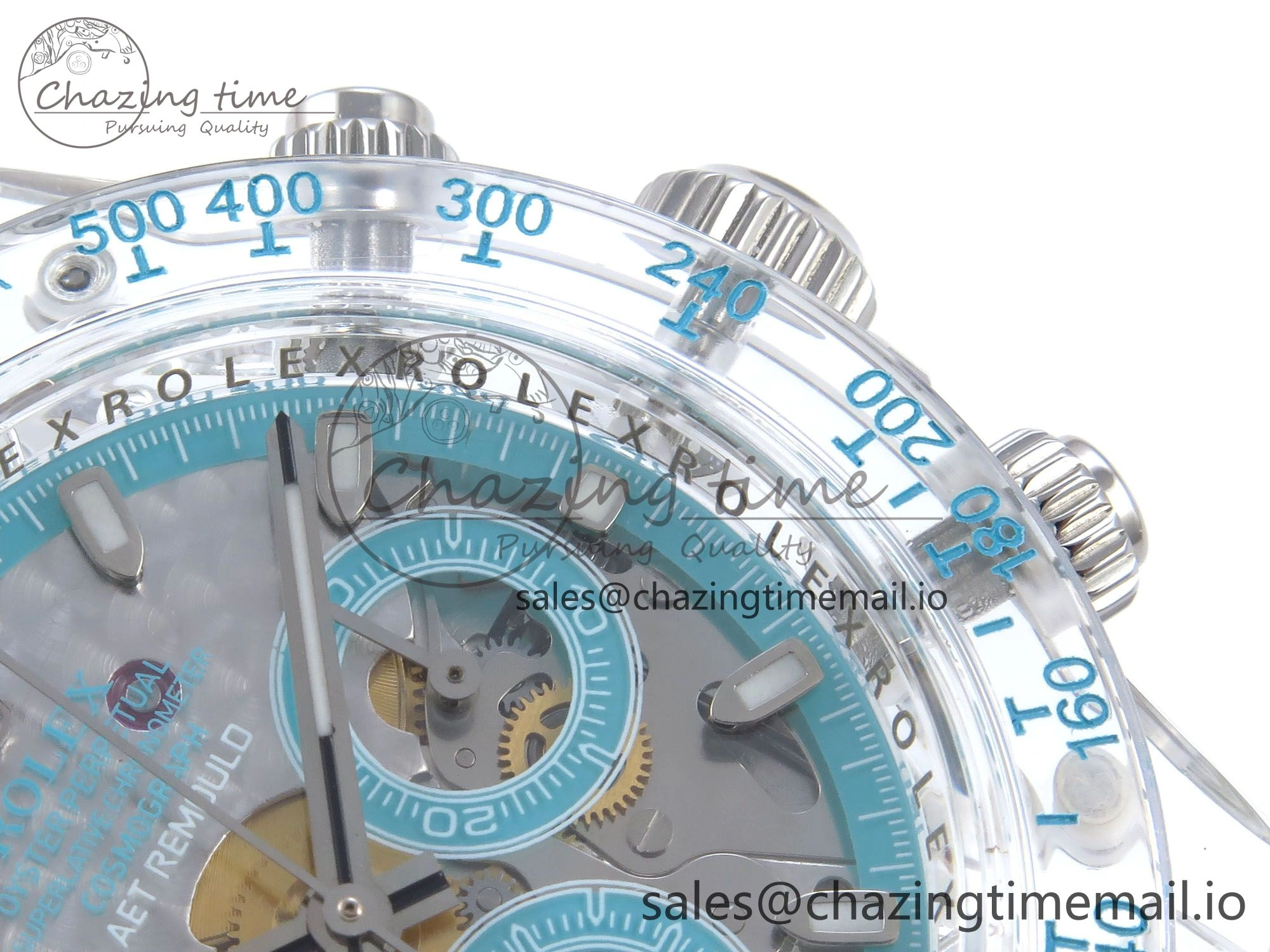 MultiPurpose Daytona AET Remould N6F 1:1 Best Edition Blue Dial on Rubber Strap SA 917