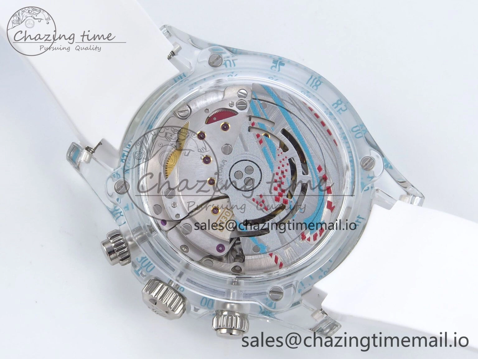 MultiPurpose Daytona AET Remould N6F 1:1 Best Edition Blue Dial on Rubber Strap SA 917