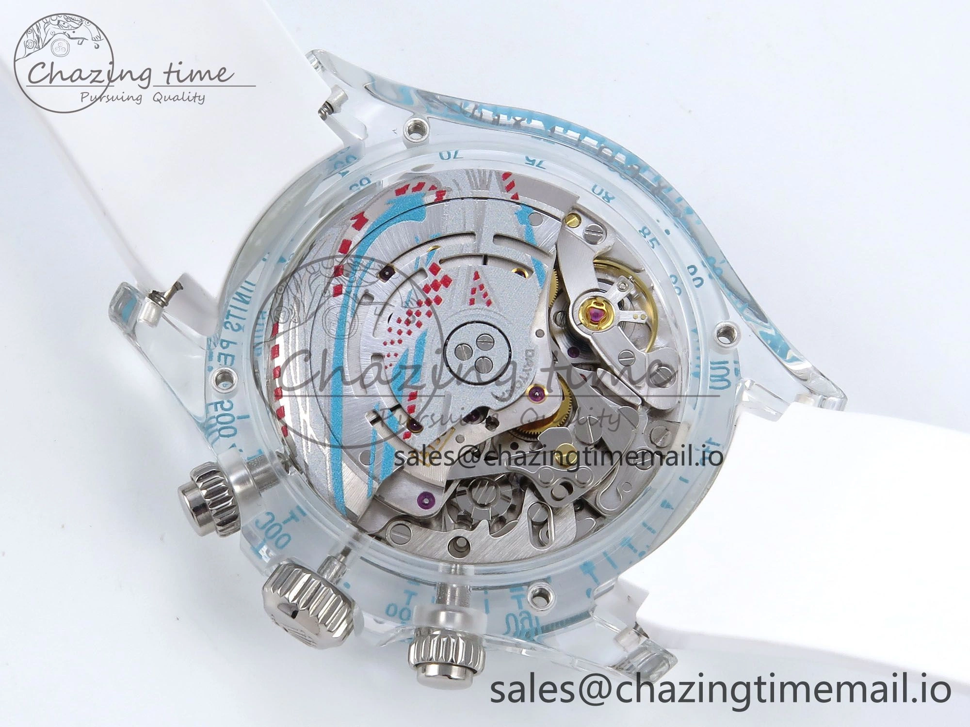 MultiPurpose Daytona AET Remould N6F 1:1 Best Edition Blue Dial on Rubber Strap SA 917