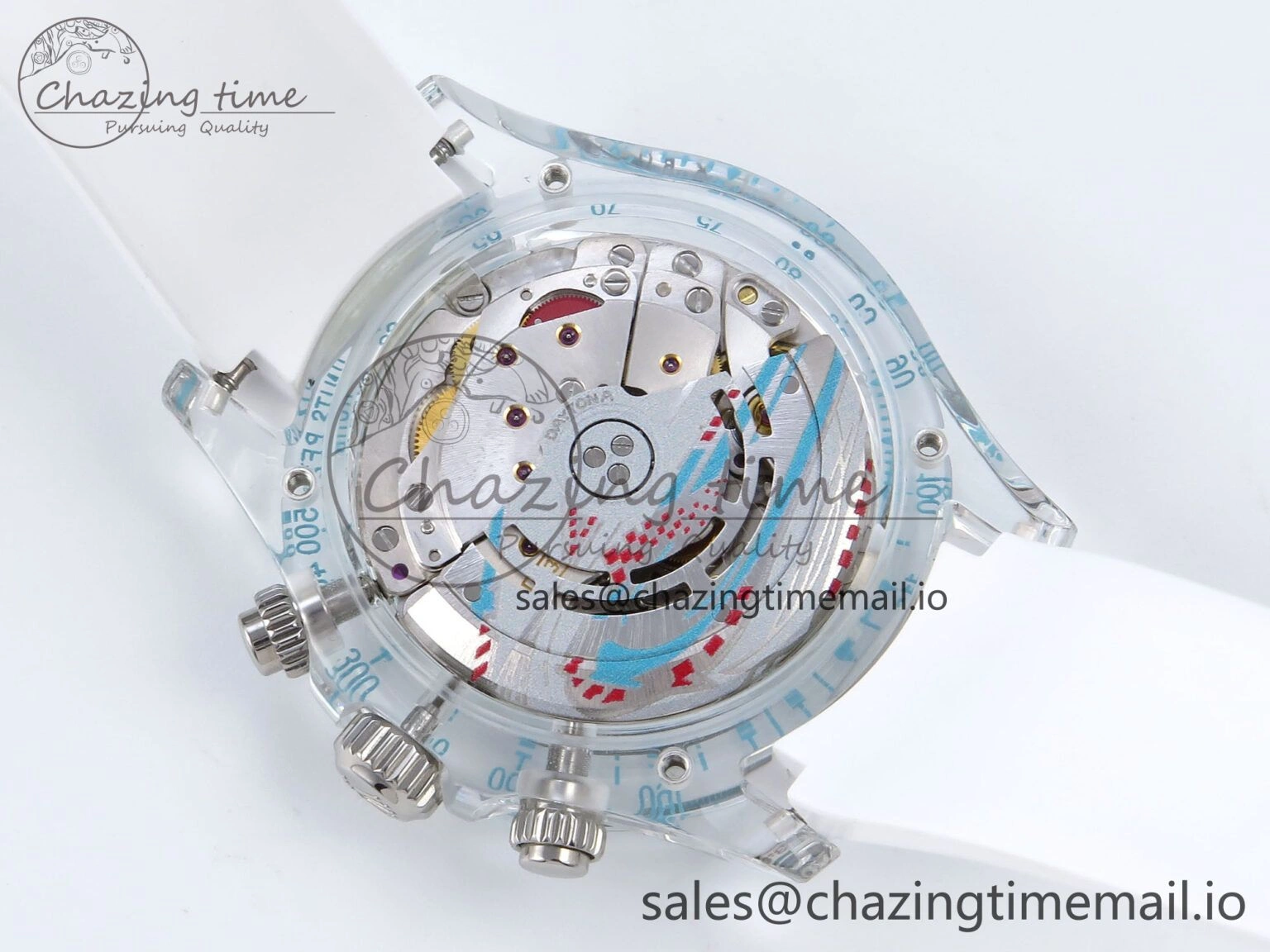 MultiPurpose Daytona AET Remould N6F 1:1 Best Edition Blue Dial on Rubber Strap SA 917