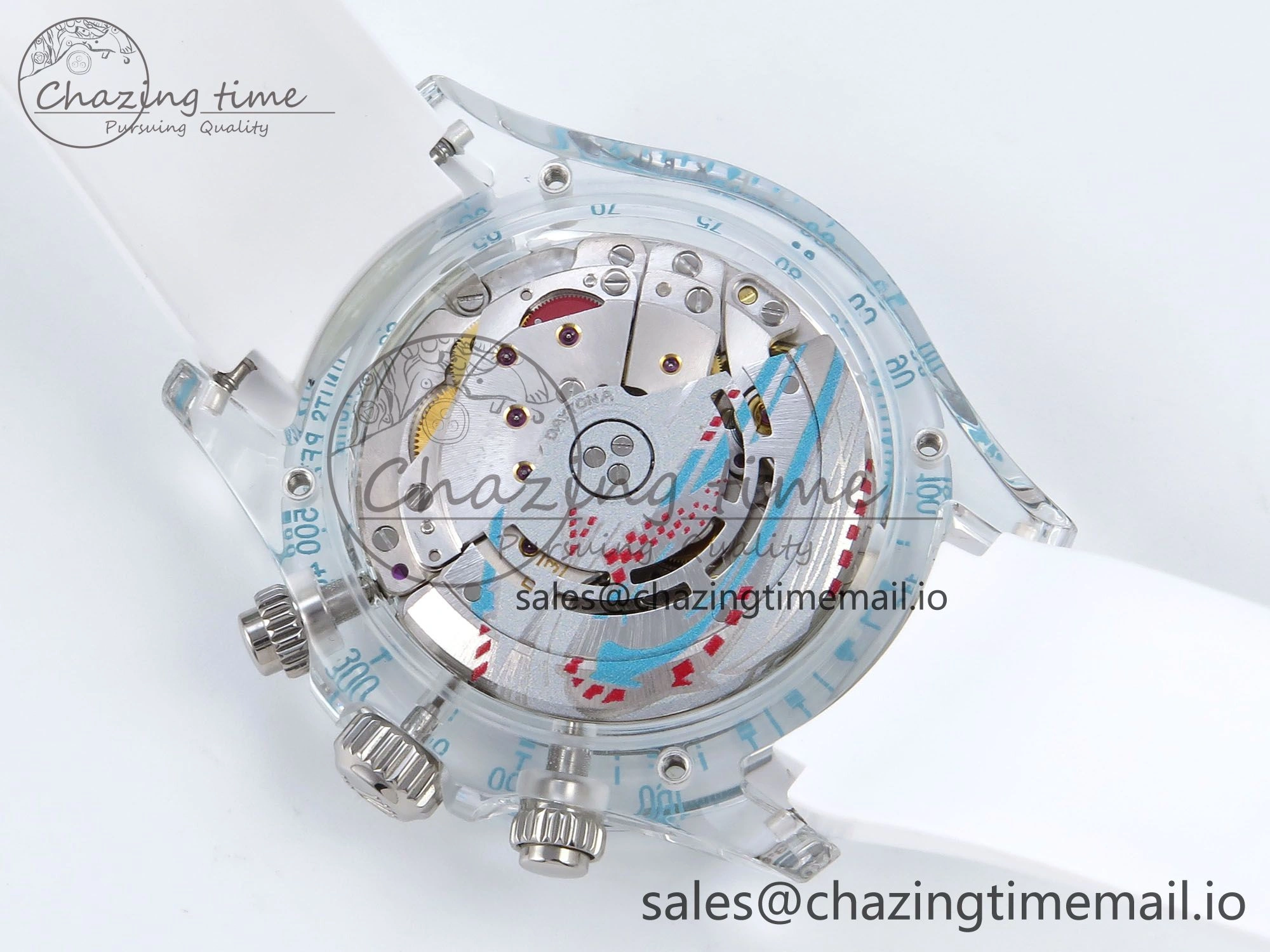 MultiPurpose Daytona AET Remould N6F 1:1 Best Edition Blue Dial on Rubber Strap SA 917