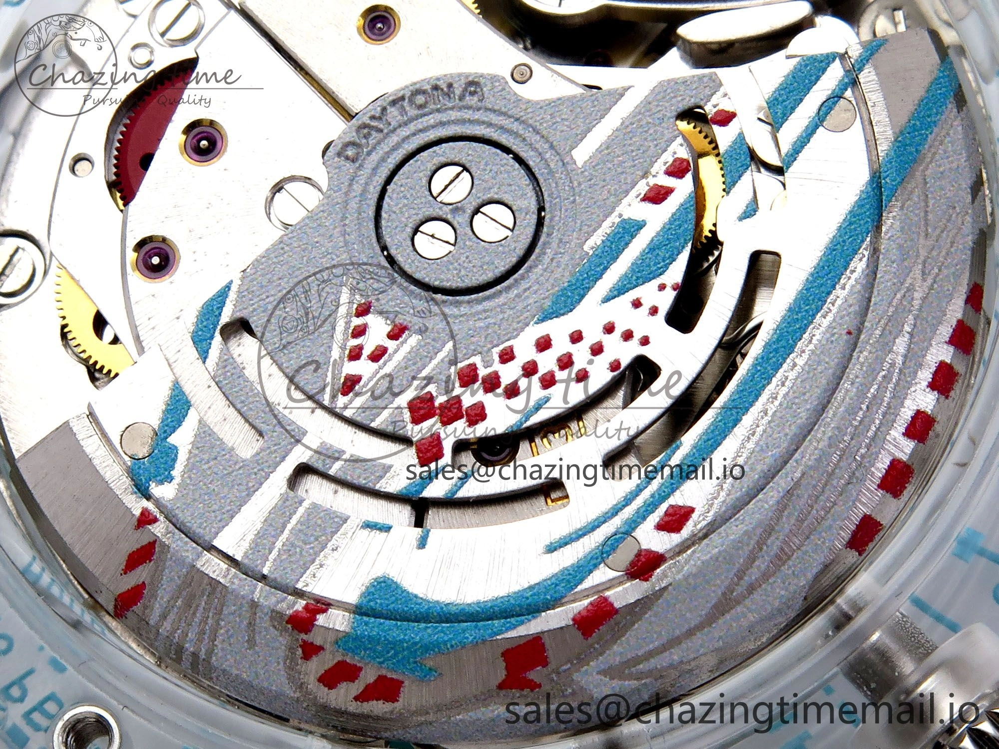 MultiPurpose Daytona AET Remould N6F 1:1 Best Edition Blue Dial on Rubber Strap SA 917