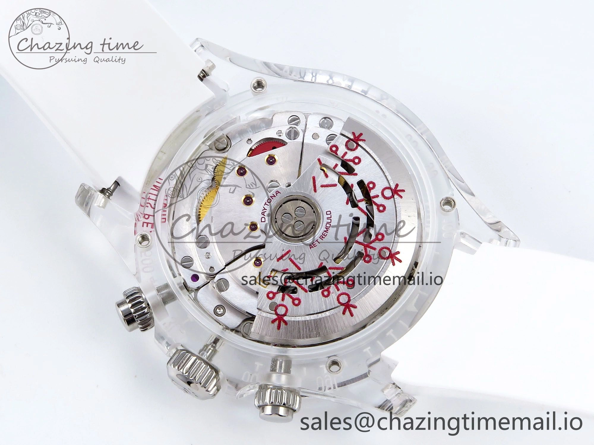 StreetReady Daytona AET Remould N6F 1:1 Best Edition Graphic Dial on Rubber Strap SA 916