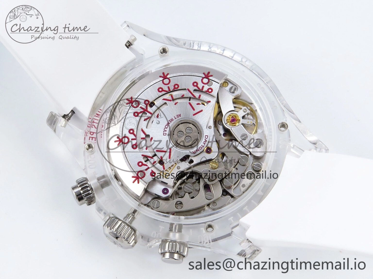 StreetReady Daytona AET Remould N6F 1:1 Best Edition Graphic Dial on Rubber Strap SA 916