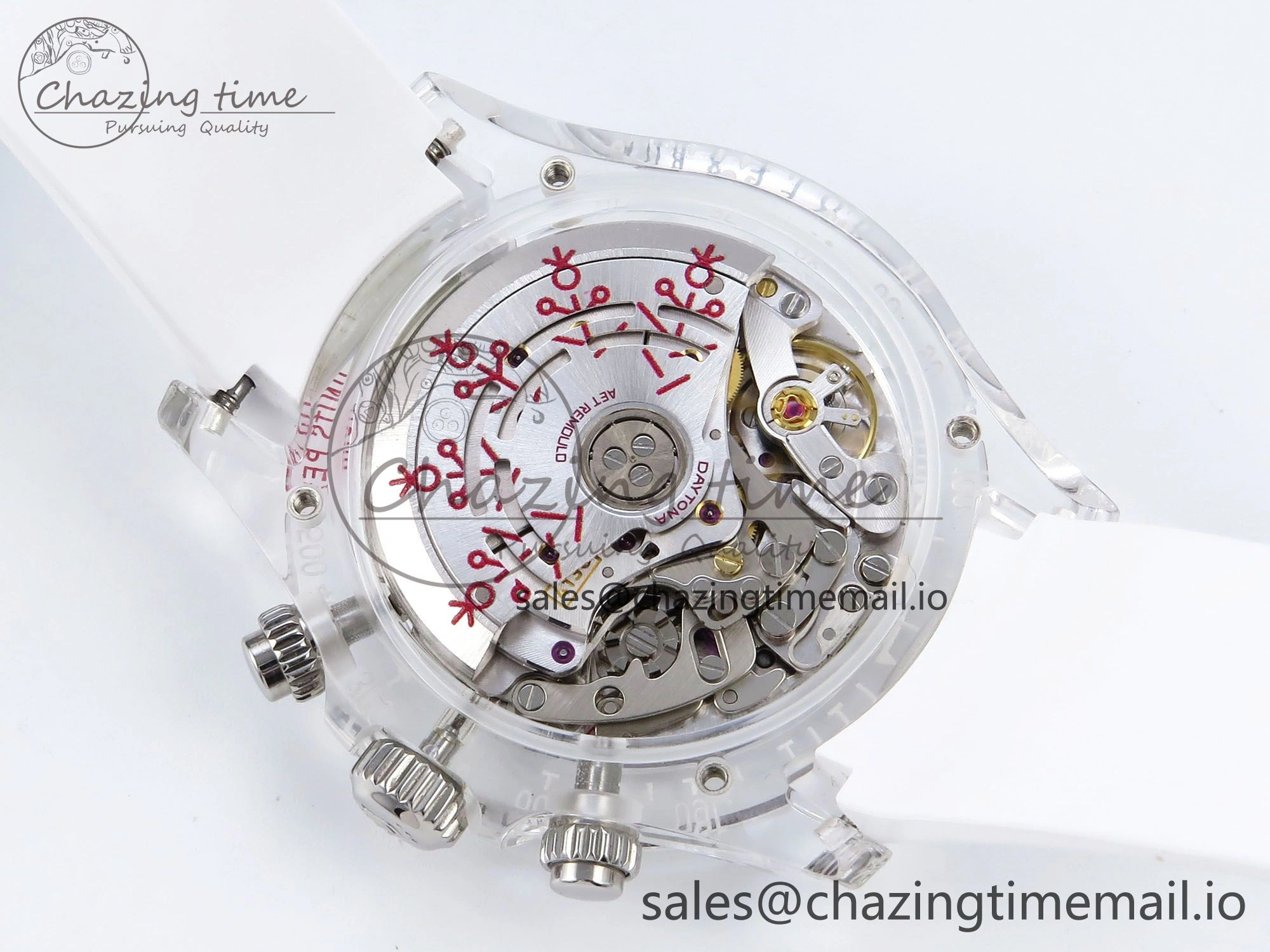 StreetReady Daytona AET Remould N6F 1:1 Best Edition Graphic Dial on Rubber Strap SA 916