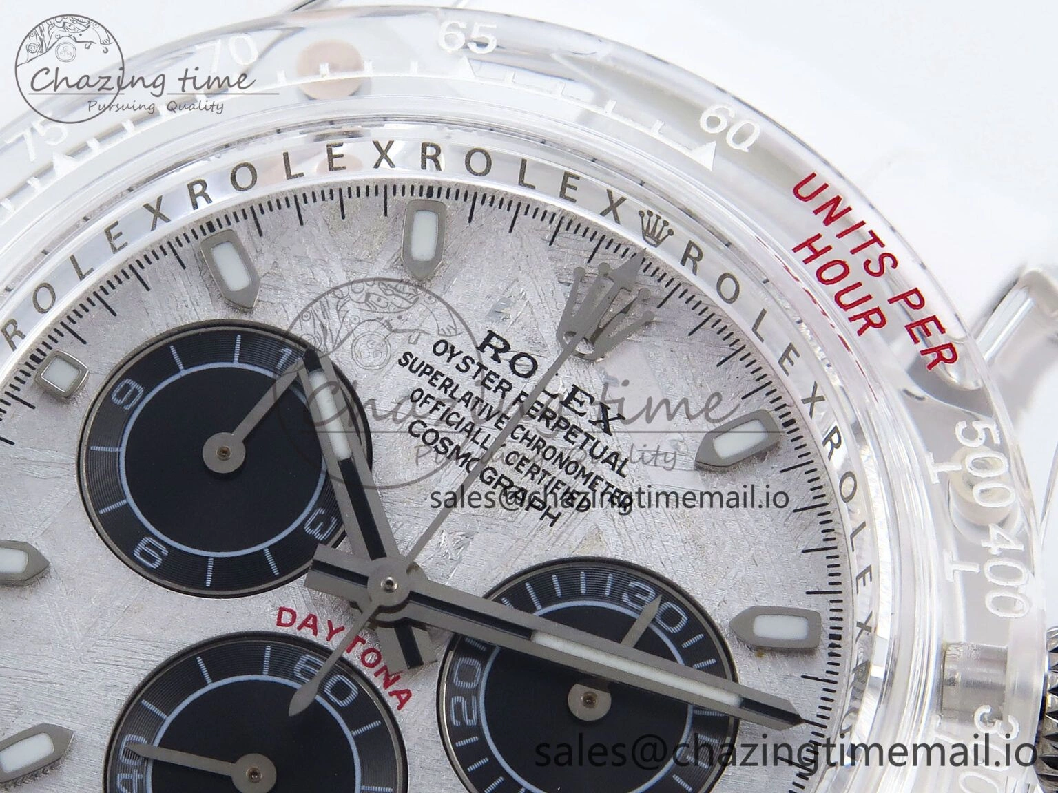Daytona AET Remould N6F 1:1 Best Edition Meteorite Dial on White Rubber Strap SA Seasonal 920