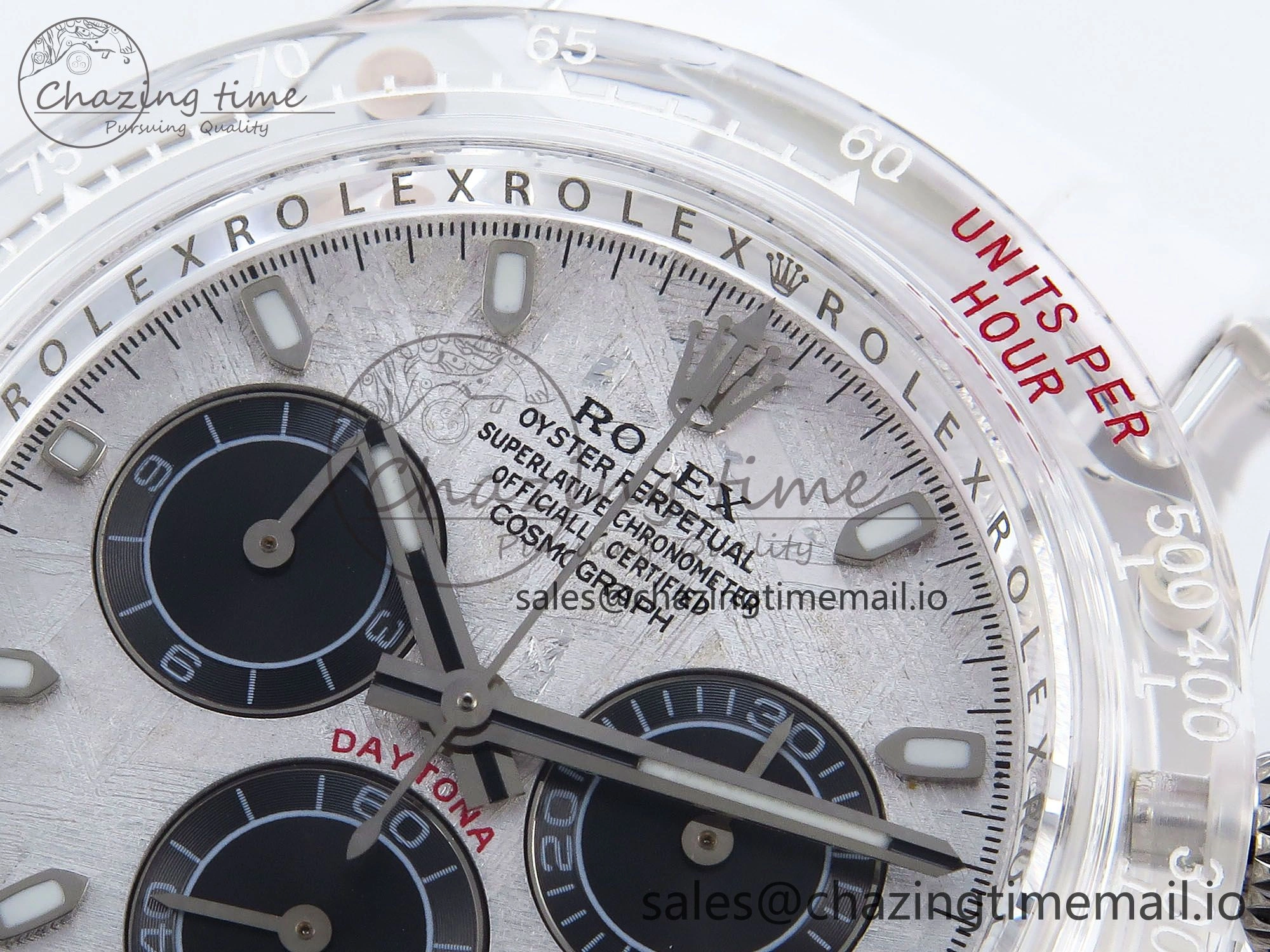 Daytona AET Remould N6F 1:1 Best Edition Meteorite Dial on White Rubber Strap SA Seasonal 920