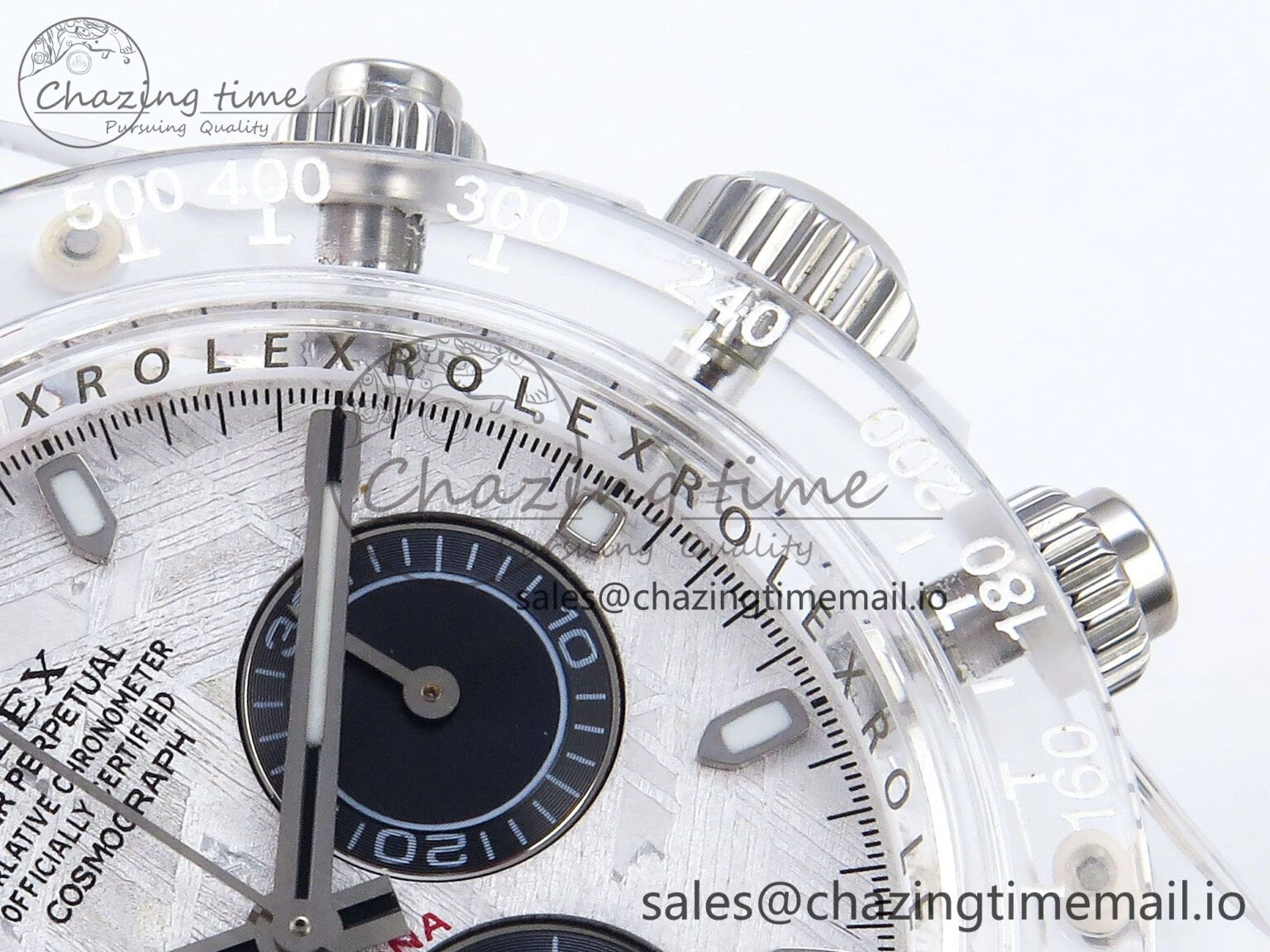 Daytona AET Remould N6F 1:1 Best Edition Meteorite Dial on White Rubber Strap SA Seasonal 920