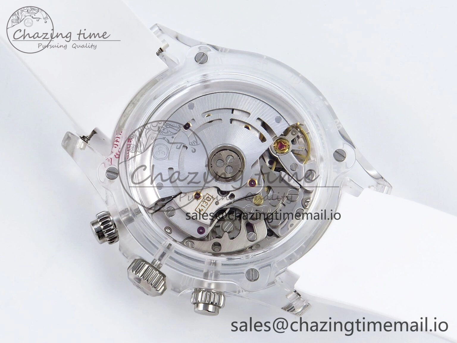 Daytona AET Remould N6F 1:1 Best Edition Meteorite Dial on White Rubber Strap SA Seasonal 920