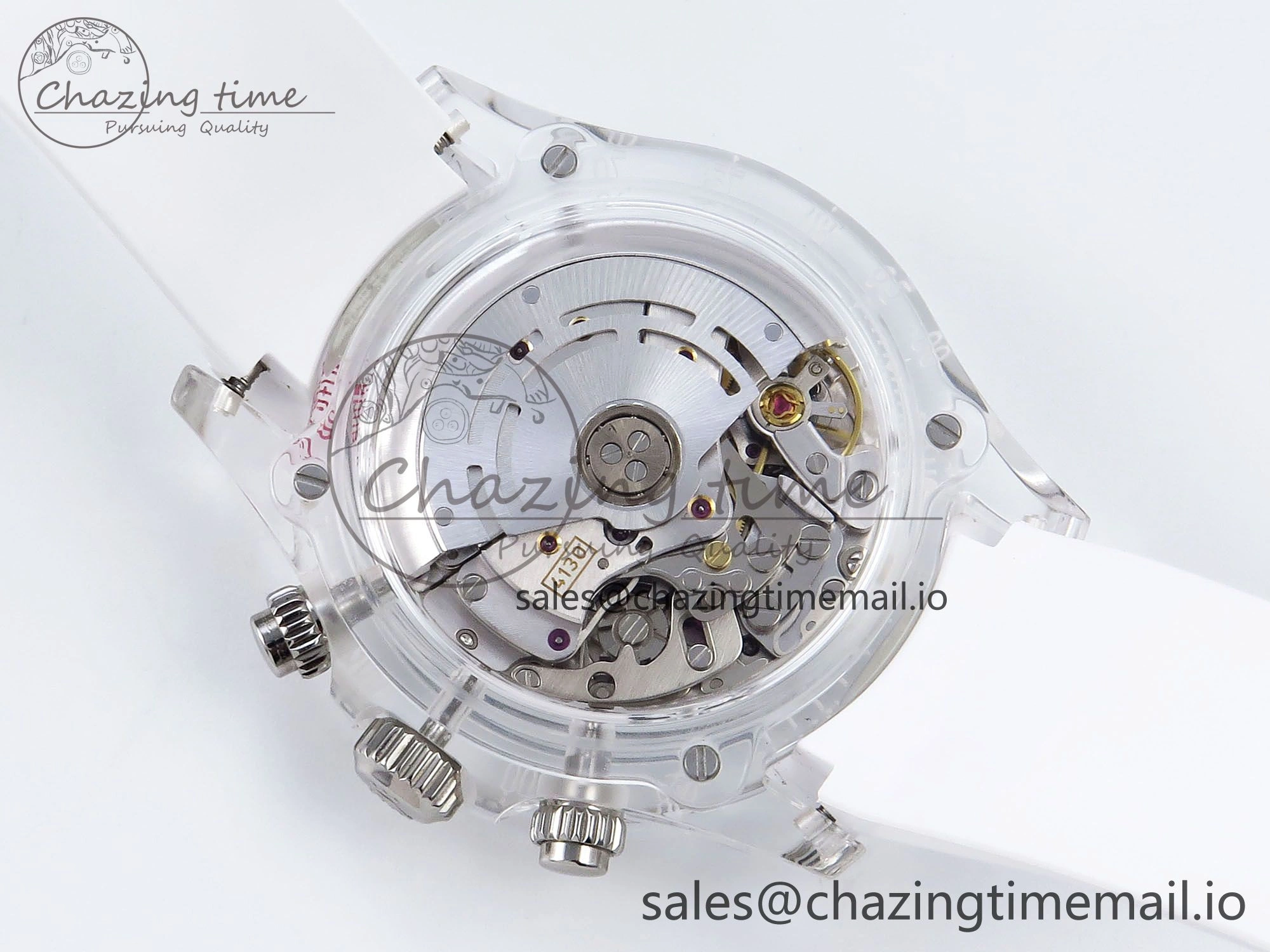 Daytona AET Remould N6F 1:1 Best Edition Meteorite Dial on White Rubber Strap SA Seasonal 920