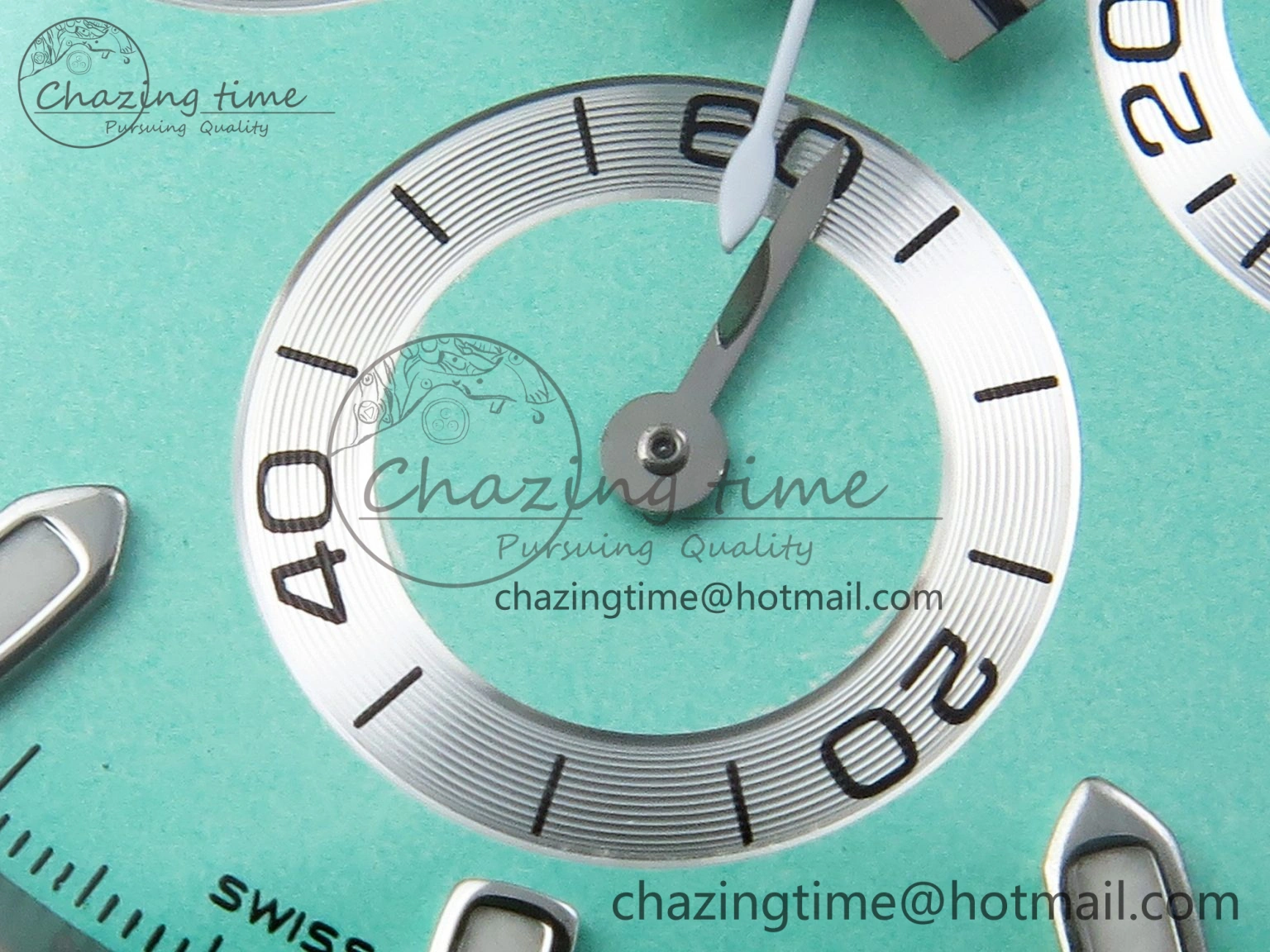 Daytona AET White Ceramic Case and Bracelet Avocado Green Dial SA4130 V Durable 1890