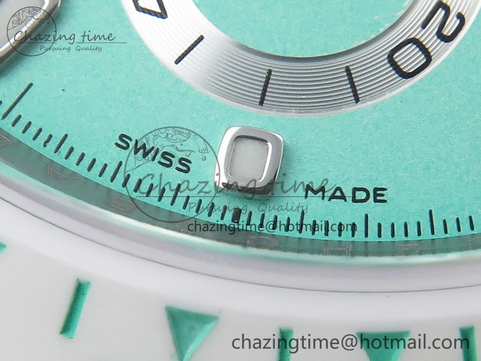 Daytona AET White Ceramic Case and Bracelet Avocado Green Dial SA4130 V Durable 1890