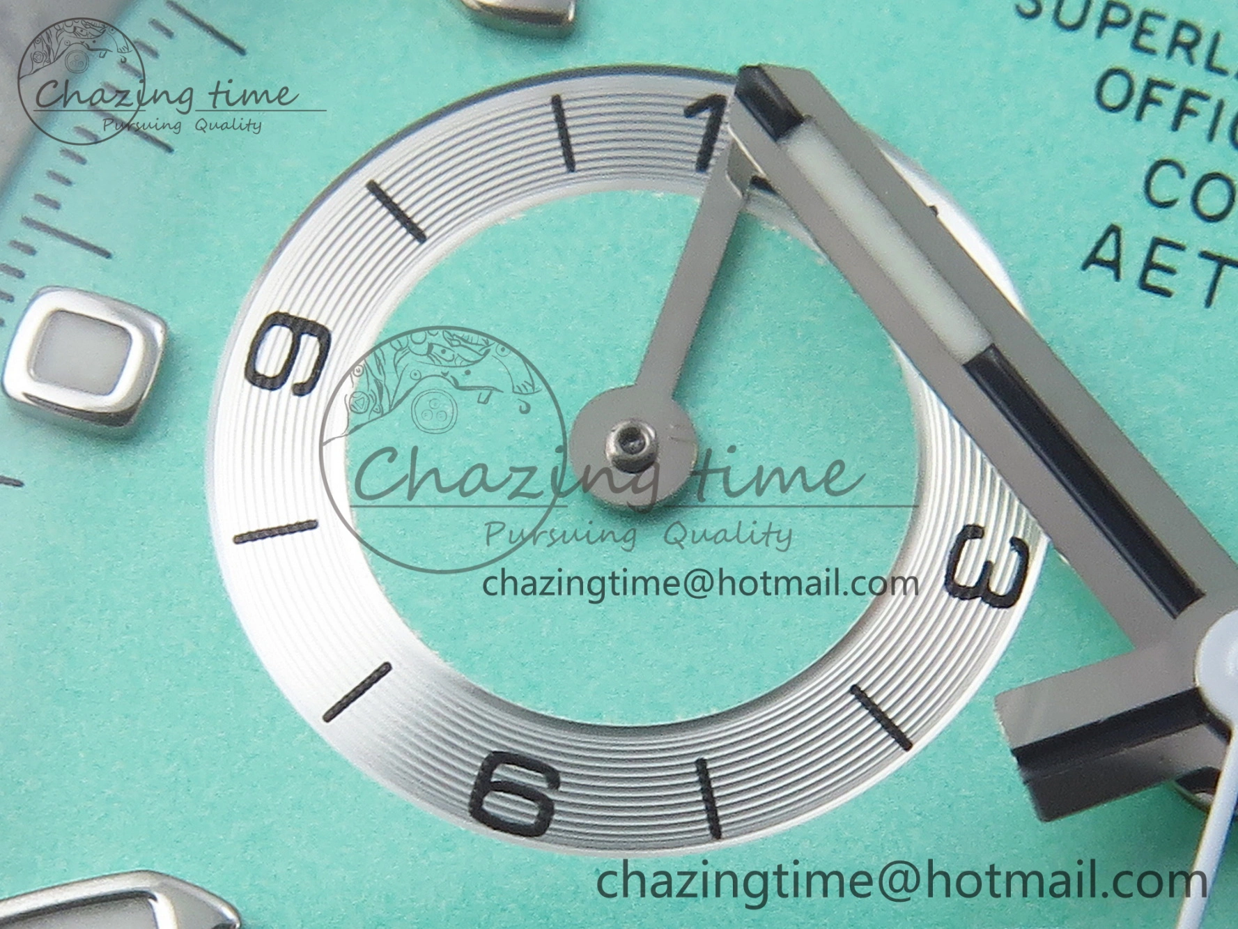 Daytona AET White Ceramic Case and Bracelet Avocado Green Dial SA4130 V Durable 1890