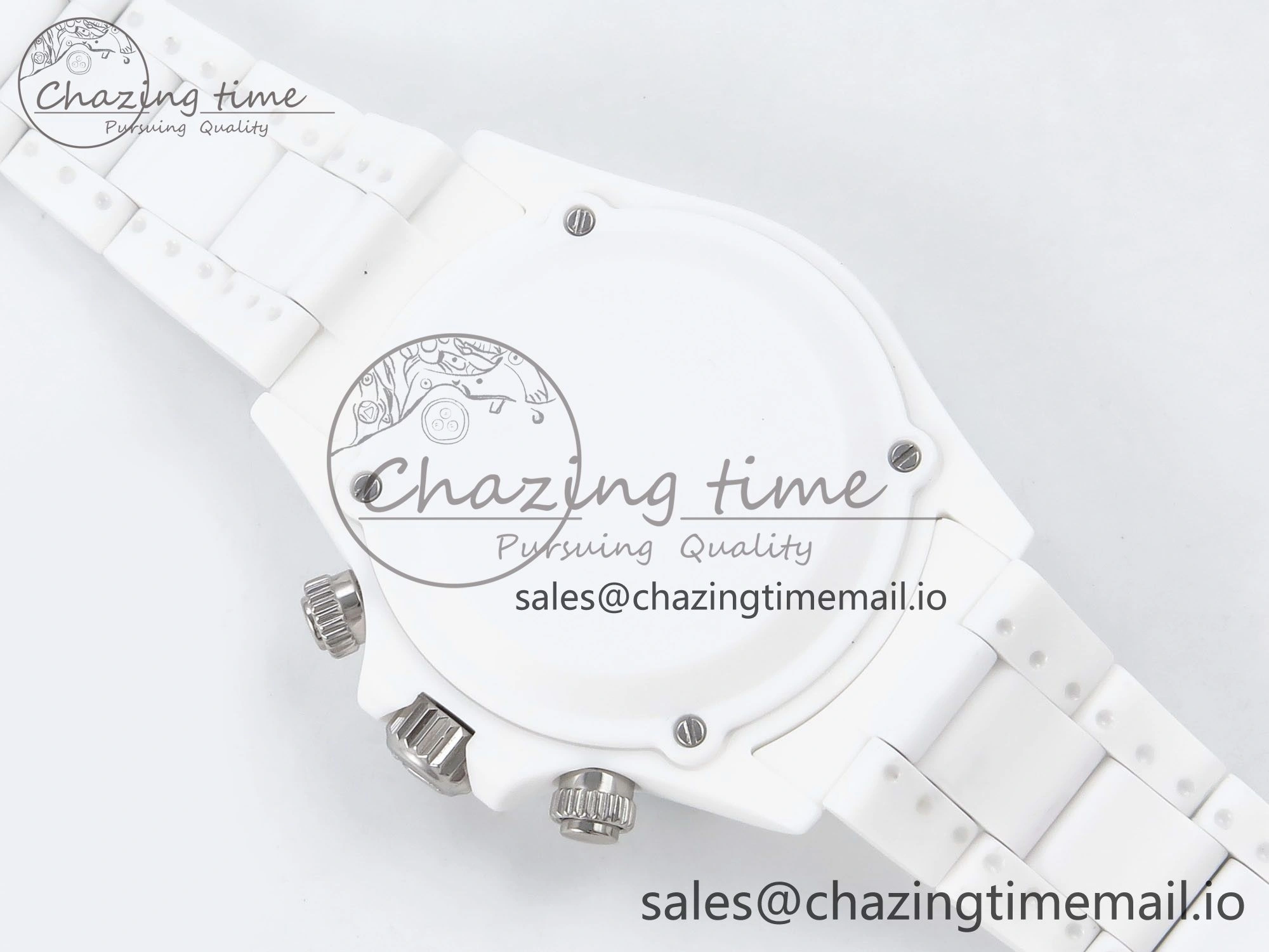 Classic Daytona AET White Ceramic Case and Bracelet Black Dial N6F Best Edition SA 1195