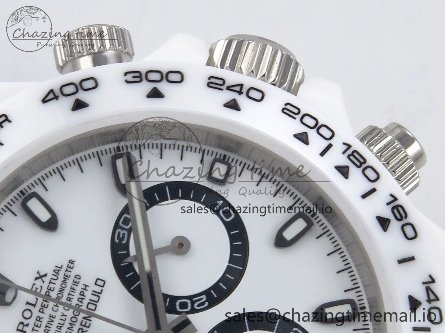 Classic Daytona AET White Ceramic Case and Bracelet Black Dial N6F Best Edition SA 1195