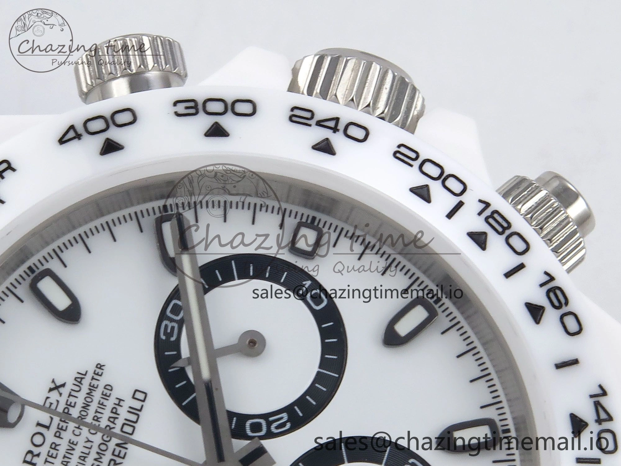 Classic Daytona AET White Ceramic Case and Bracelet Black Dial N6F Best Edition SA 1195