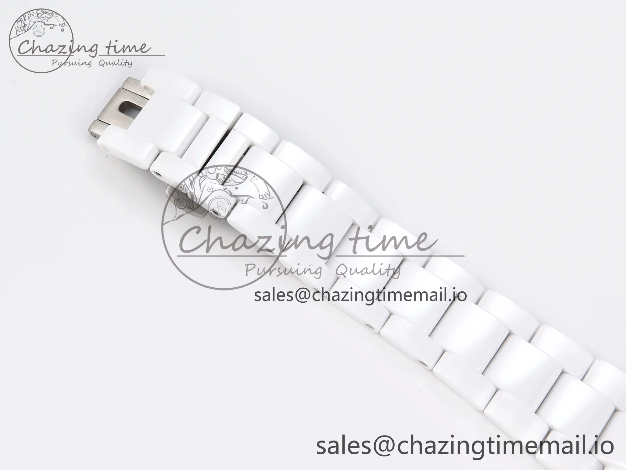 QuickDry Daytona AET White Ceramic Case and Bracelet Green Dial N6F Best Edition SA 1193