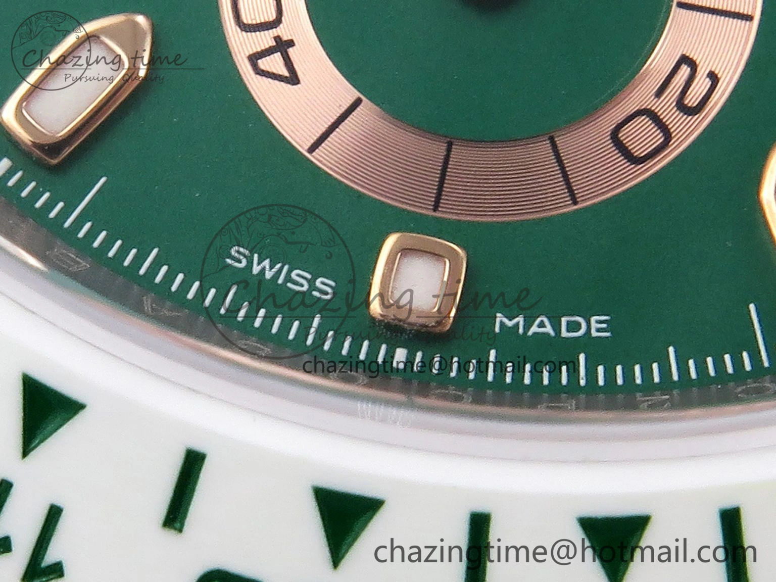 Daytona AET White Ceramic Case and Bracelet Green Dial SA4130 V Unisex 1891