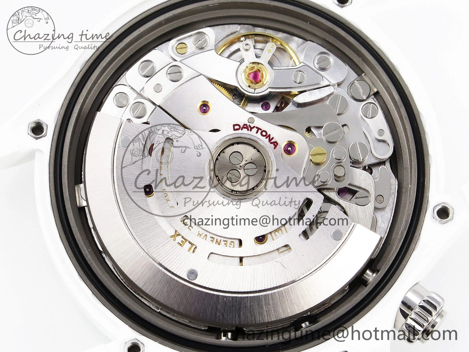 Daytona AET White Ceramic Case and Bracelet Green Dial SA4130 V Unisex 1891