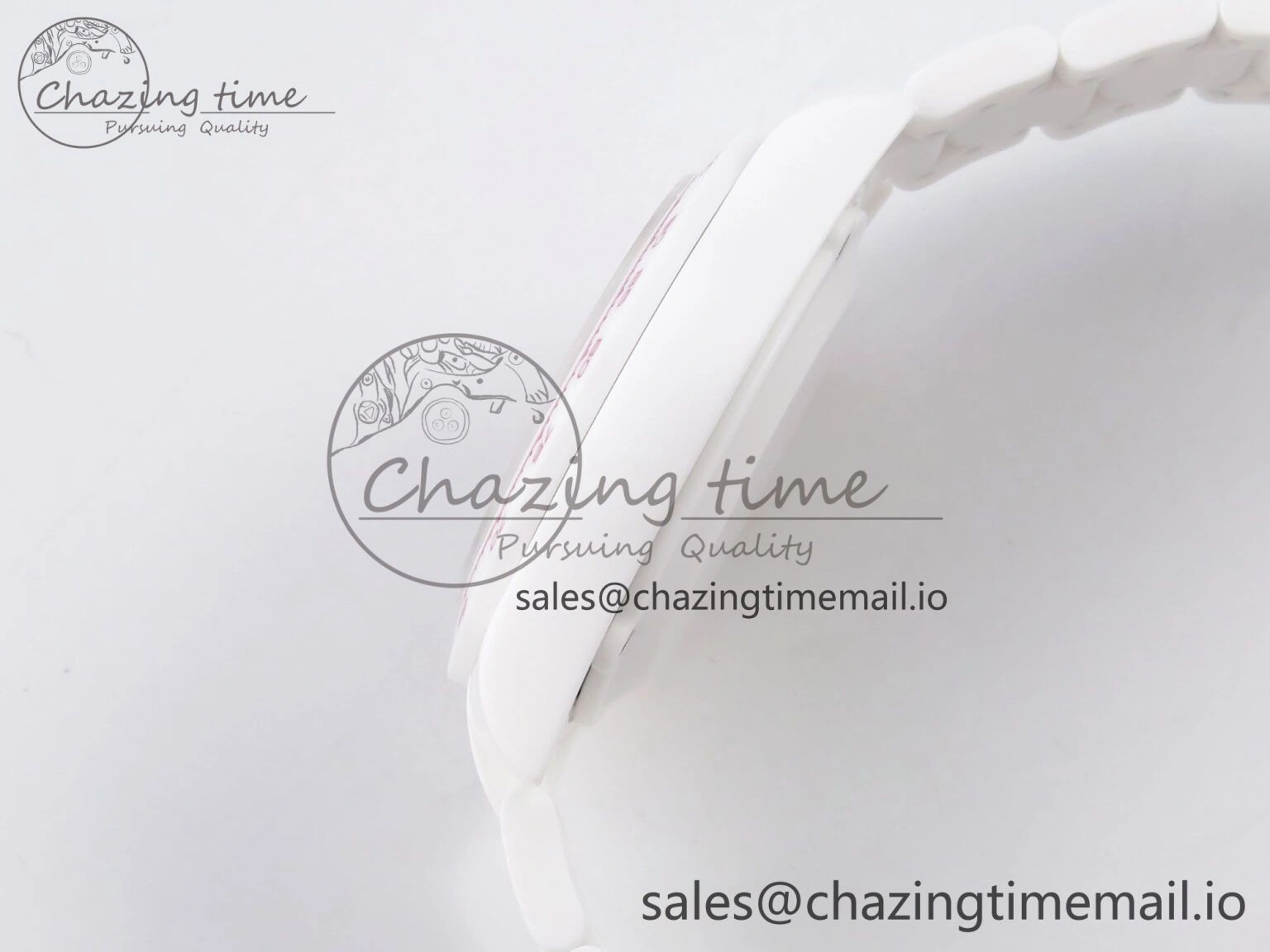 Daytona AET White Ceramic Case and Bracelet Pink Dial N6F Best Edition SA SoftTouch 1196