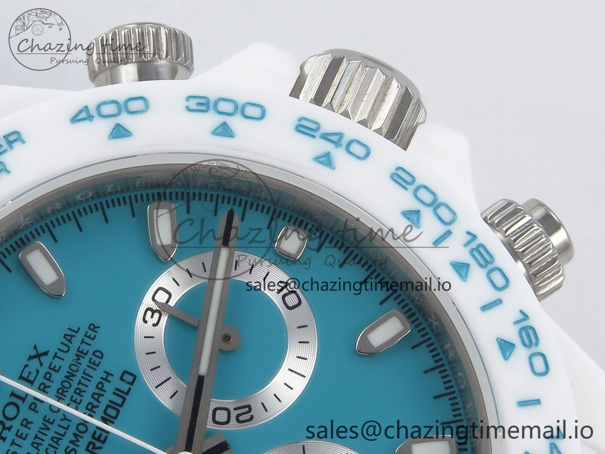 Daytona AET White Ceramic Case and Bracelet Tiffany Blue Dial N6F Best Edition SA GoodFit 1197
