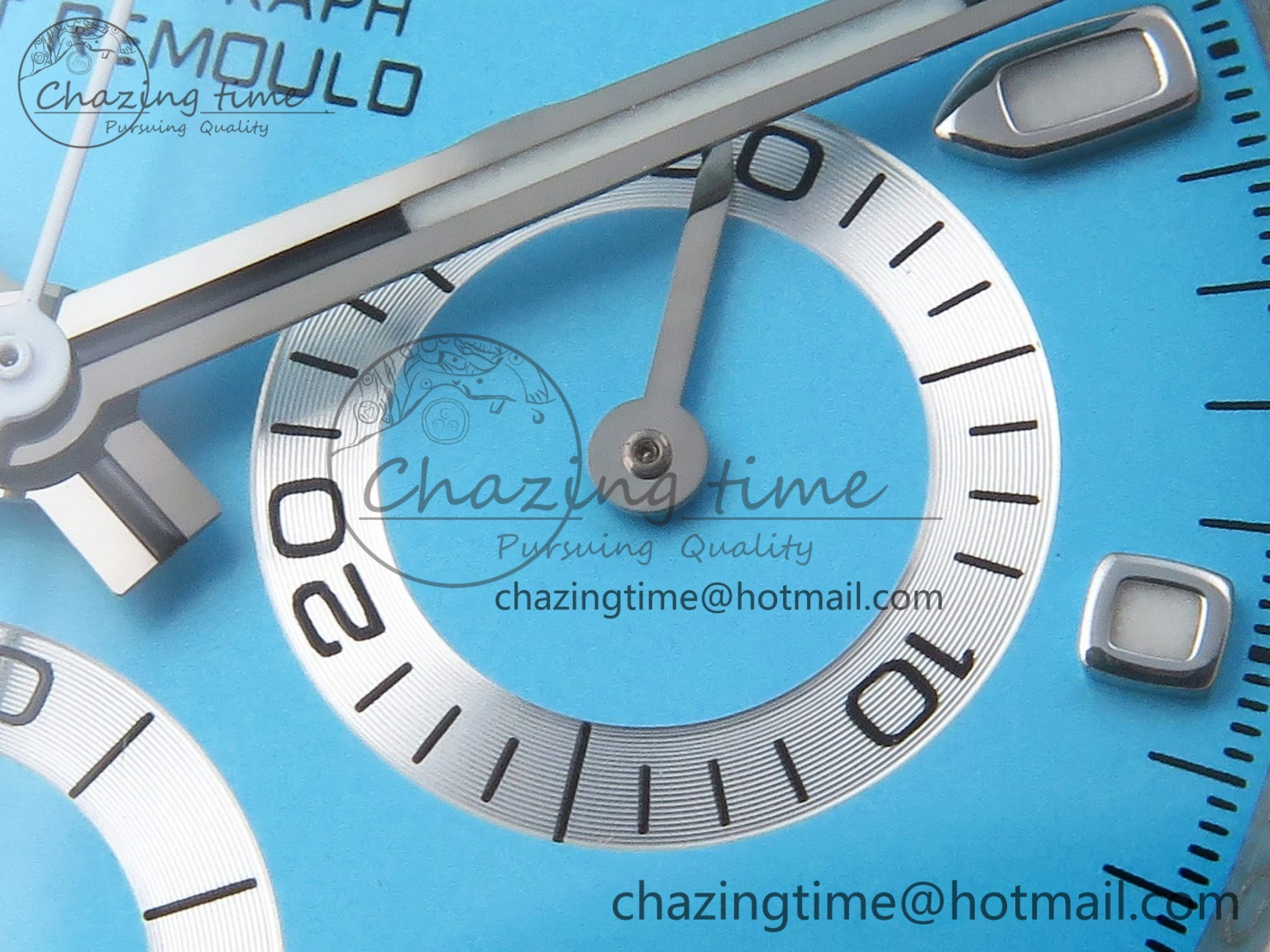 Daytona AET White Ceramic Case and Bracelet Tiffany Blue Dial SA4130 V Flexible 1889