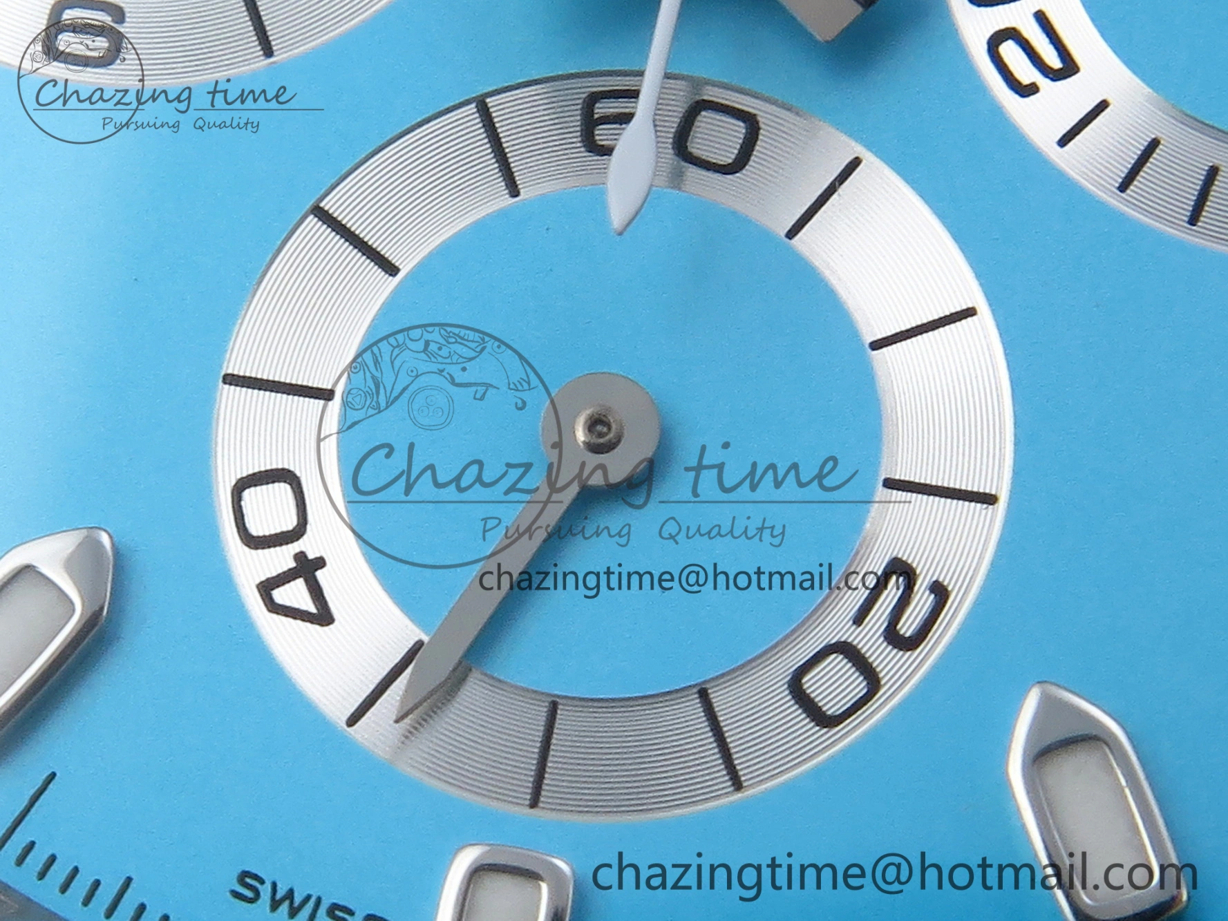 Daytona AET White Ceramic Case and Bracelet Tiffany Blue Dial SA4130 V Flexible 1889