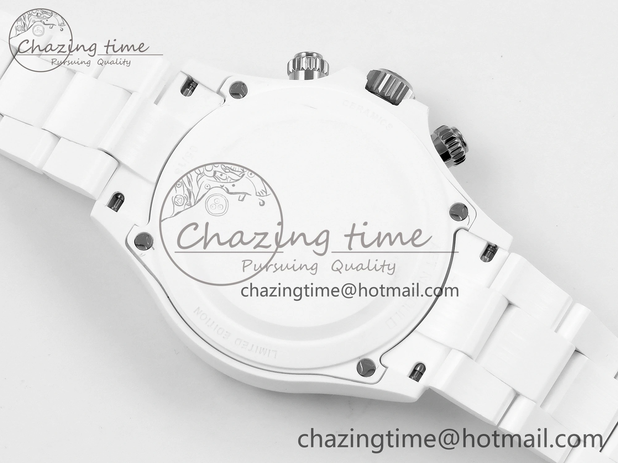 Modern Daytona AET White Solid Ceramic Case and Bracelet Avocado Green Dial ZF 1:1 Best Edition SH 1649