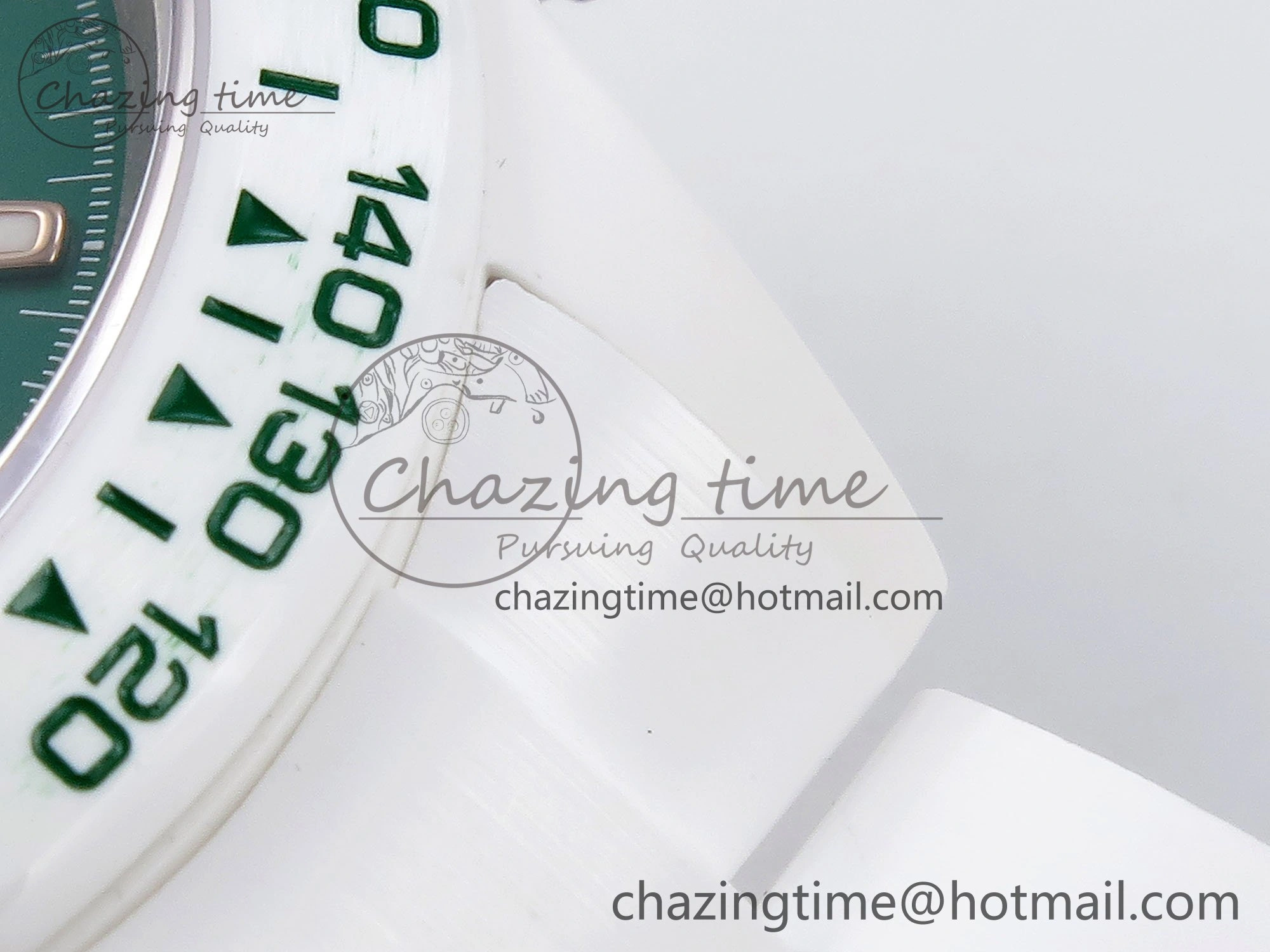 Daytona AET White Solid Ceramic Case and Bracelet Green Dial ZF 1:1 Best Edition SH Efficient 1651