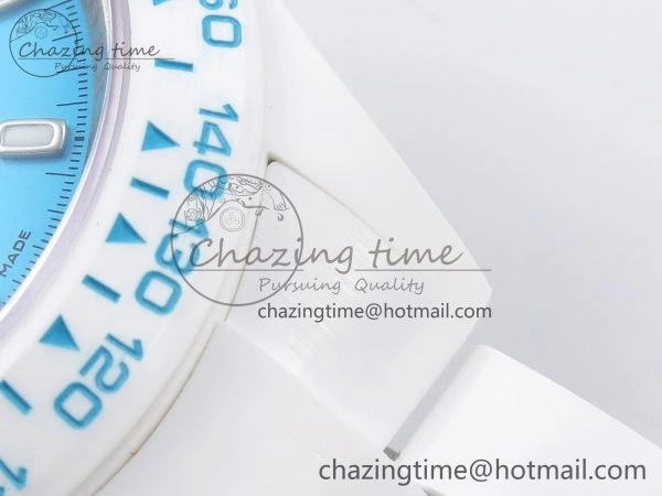 Packable Daytona AET White Solid Ceramic Case and Bracelet Tiffany Blue Dial ZF 1:1 Best Edition SH 1648