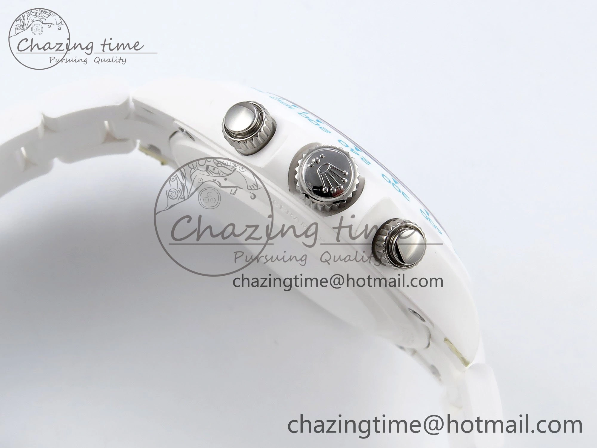 Packable Daytona AET White Solid Ceramic Case and Bracelet Tiffany Blue Dial ZF 1:1 Best Edition SH 1648
