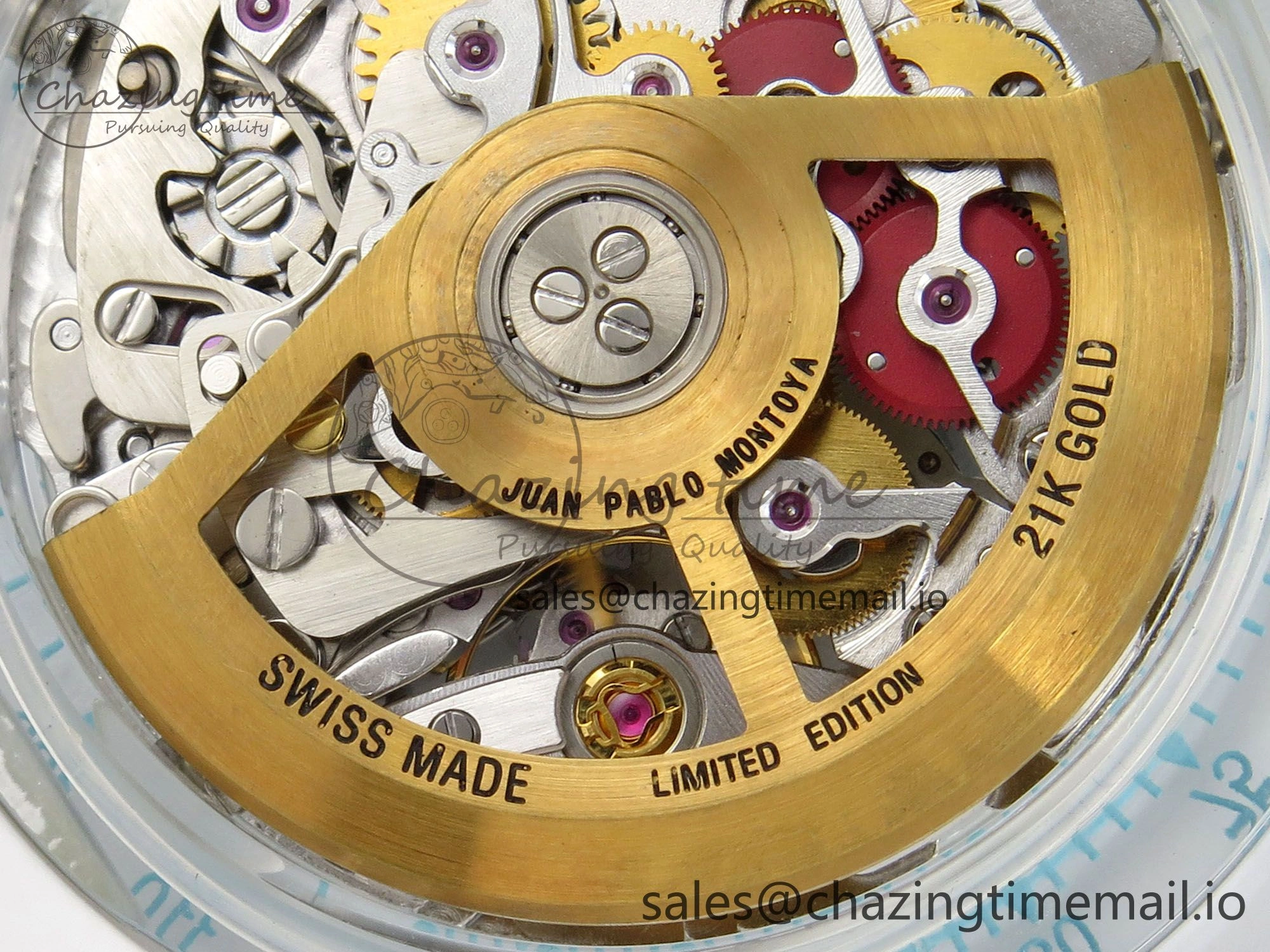 Daytona Aet Remould Transparent SONIC Best Edition Skeleton Dial on White Rubber Strap SA Bright 183