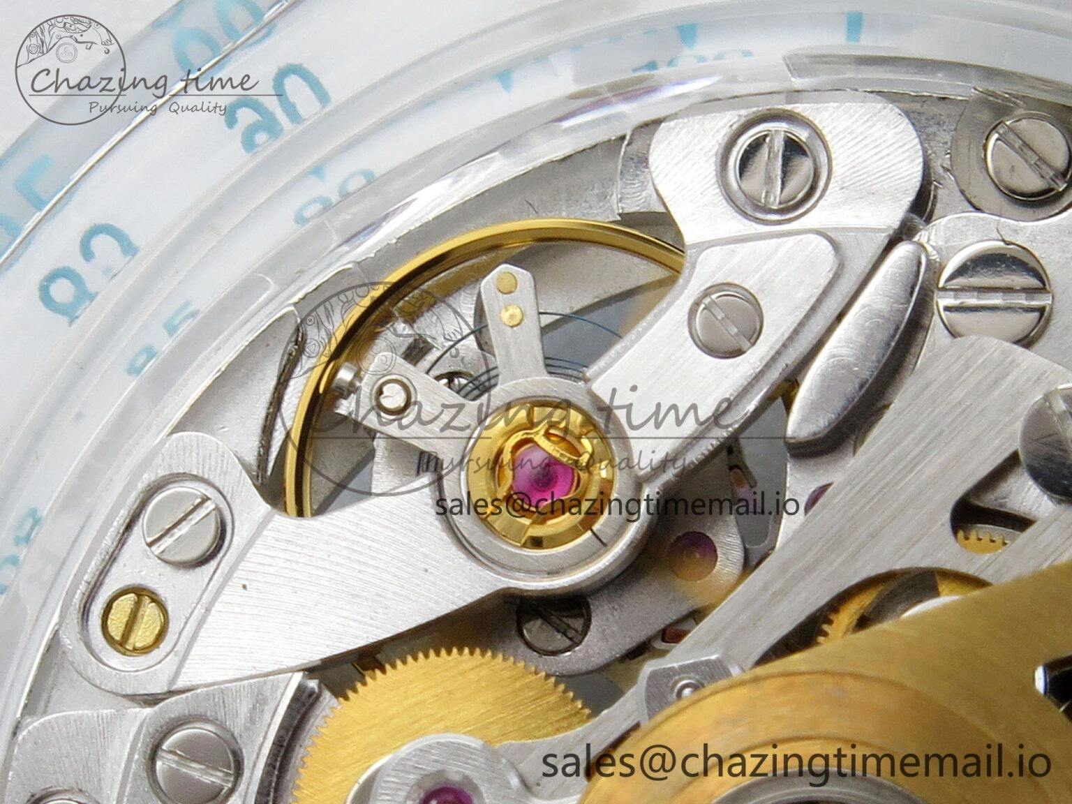 Daytona Aet Remould Transparent SONIC Best Edition Skeleton Dial on White Rubber Strap SA Bright 183