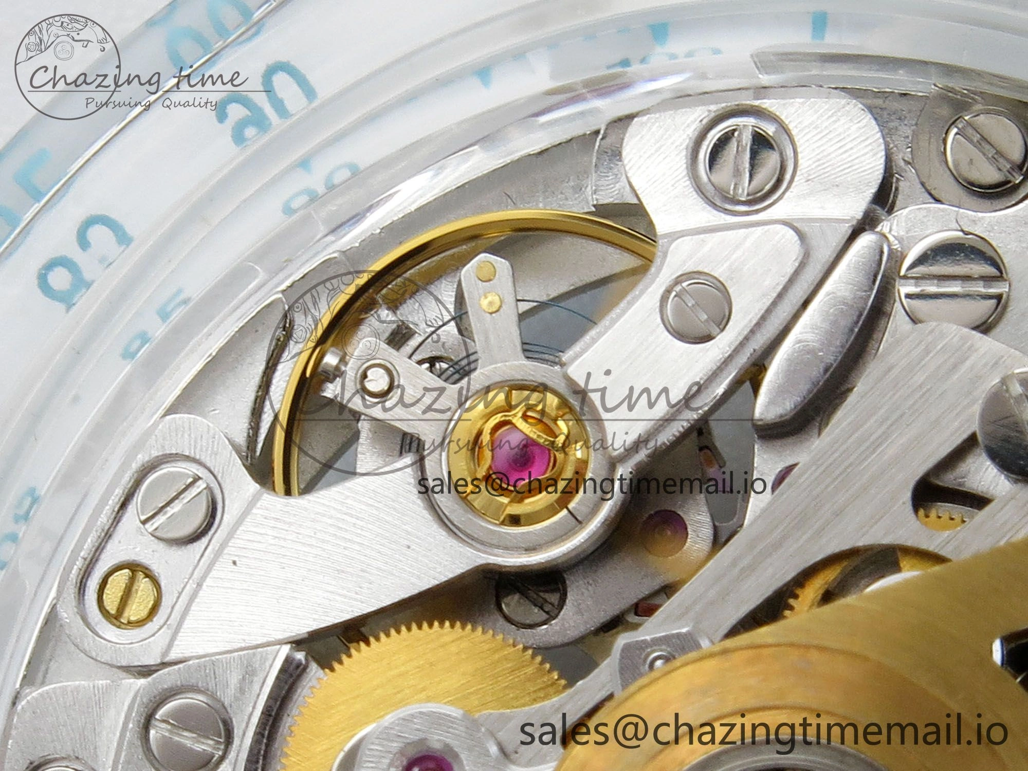 Daytona Aet Remould Transparent SONIC Best Edition Skeleton Dial on White Rubber Strap SA Bright 183