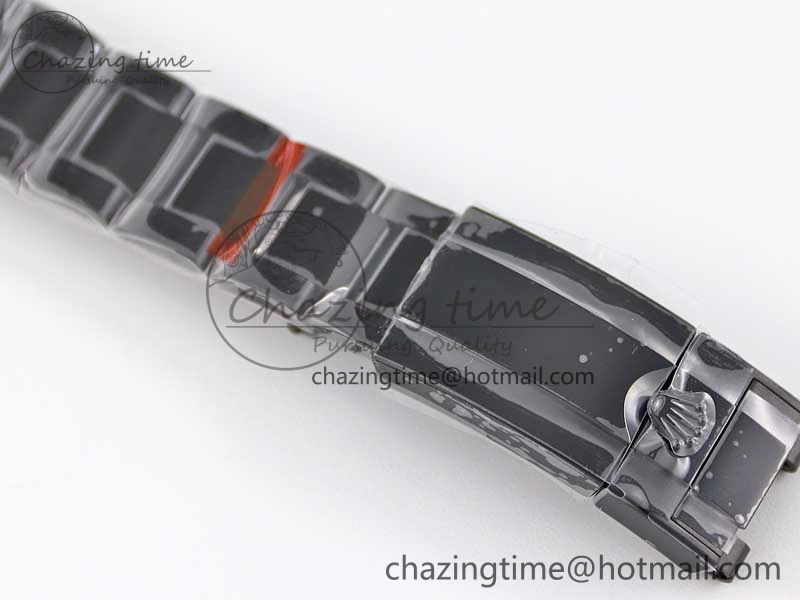 Practical Daytona All Black PVD TWF Best Edition Purple Diamonds Bezel Black Dial on PVD Bracelet SA 2446