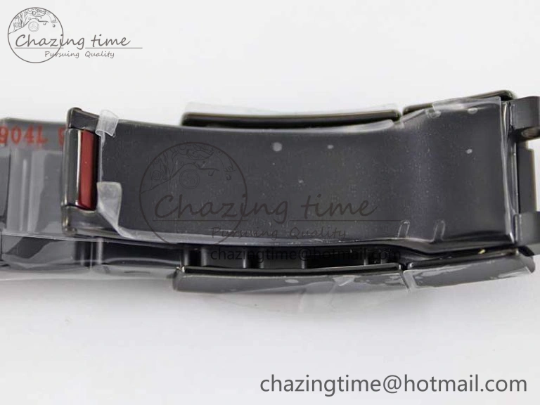 Practical Daytona All Black PVD TWF Best Edition Purple Diamonds Bezel Black Dial on PVD Bracelet SA 2446