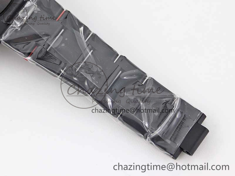 Daytona All Black PVD TWF Best Edition Rainbow Diamonds Bezel Black Dial on PVD Bracelet A Chic 2449