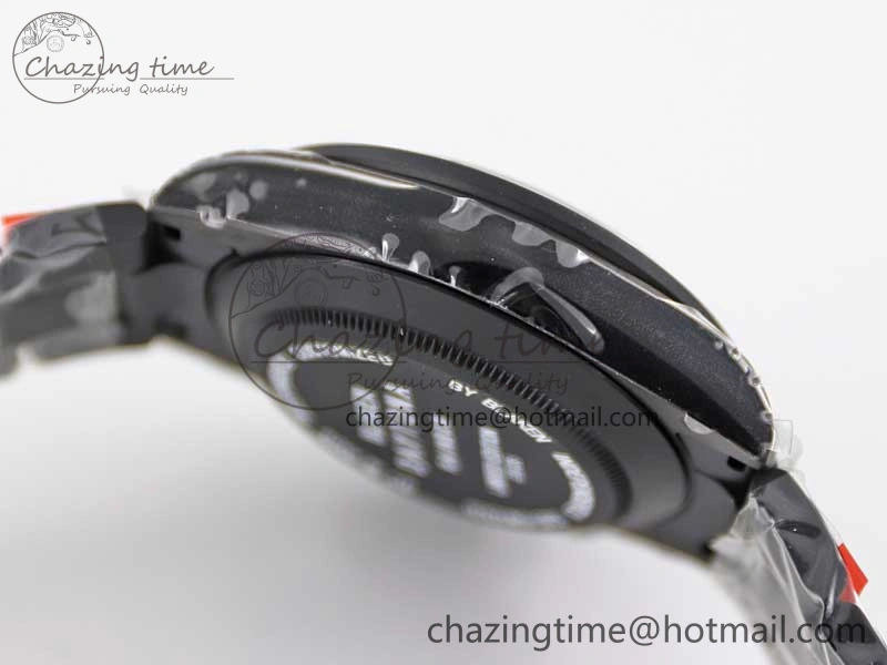 Daytona All Black PVD TWF Best Edition Rainbow Diamonds Bezel Black Dial on PVD Bracelet A Chic 2449