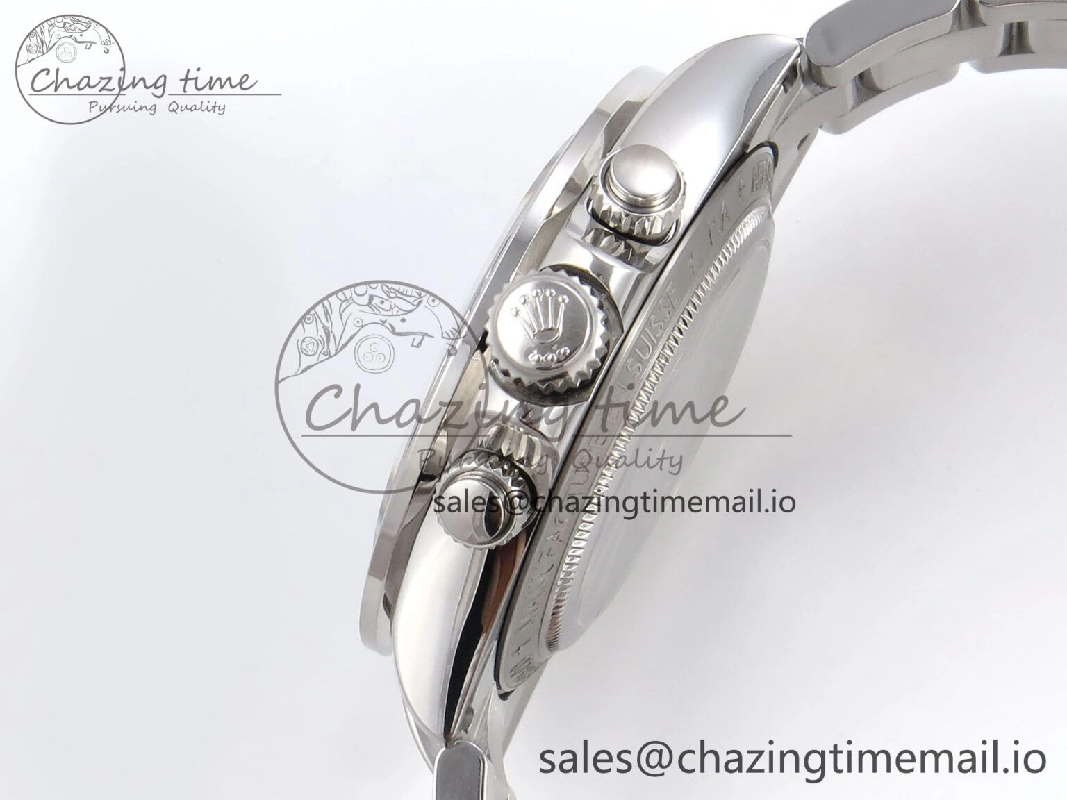Minimalist Daytona Arolla N6F Glacial Blue Crystal Skeleton Dial Diamonds Bezel Best Edition on Oyster Bracelet SA 1176