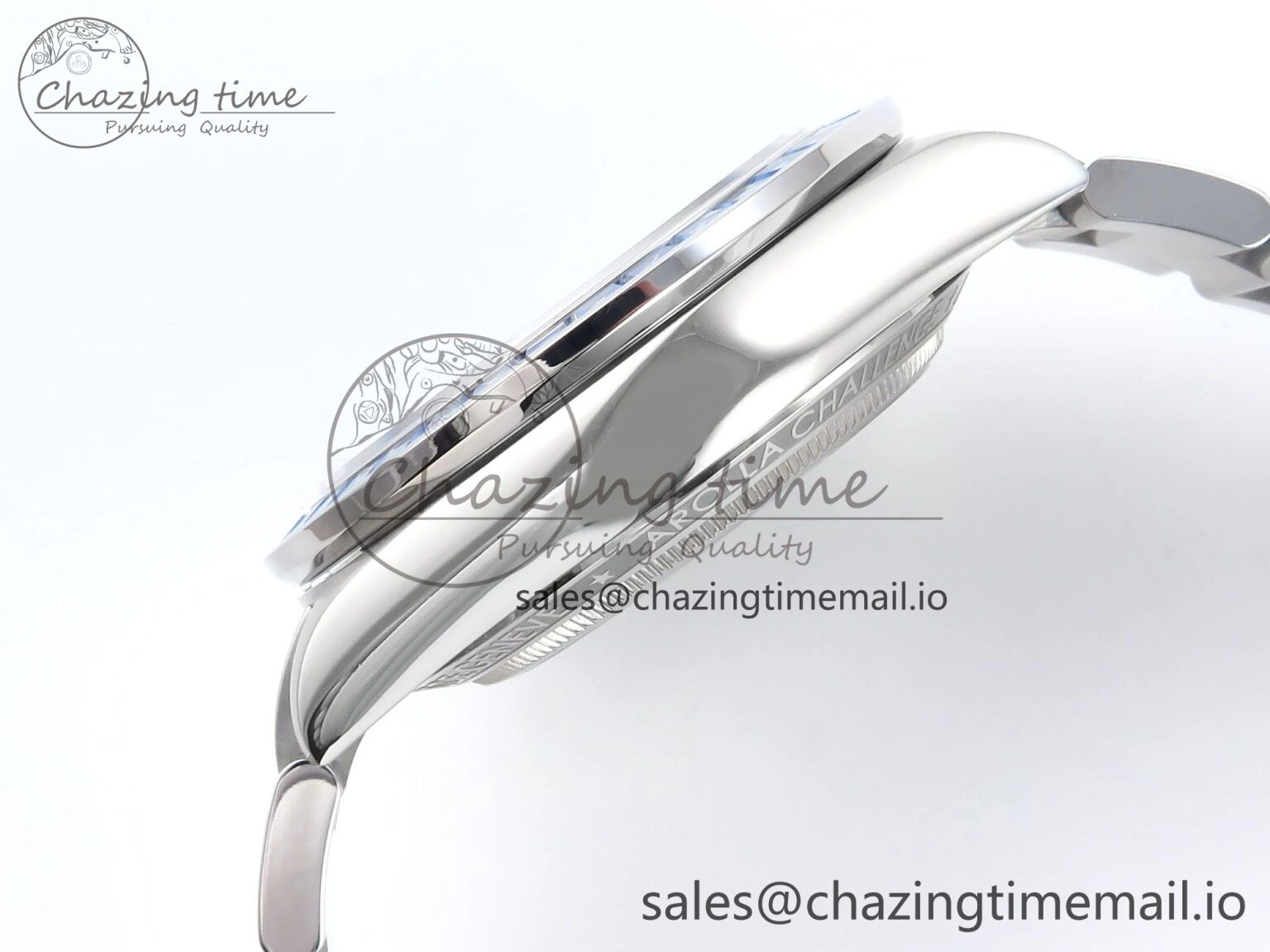 Packable Daytona Artisans SS GETF Best Edition Blue Skeleton Dial Diamonds Bezel on SS Bracelet DD 371