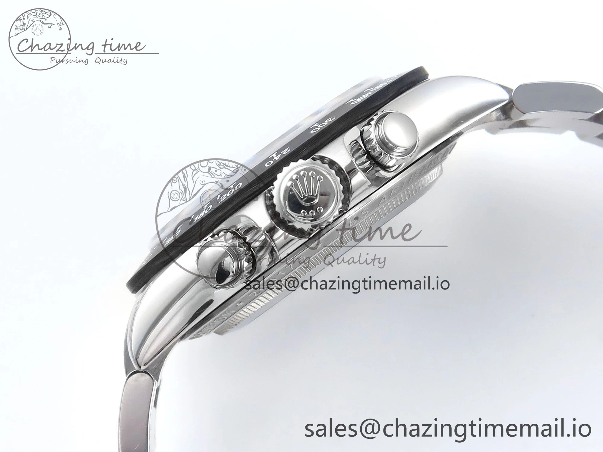 Fashionable Daytona Artisans SS GETF Best Edition Skeleton Dial Carbon Bezel on SS Bracelet DD 369