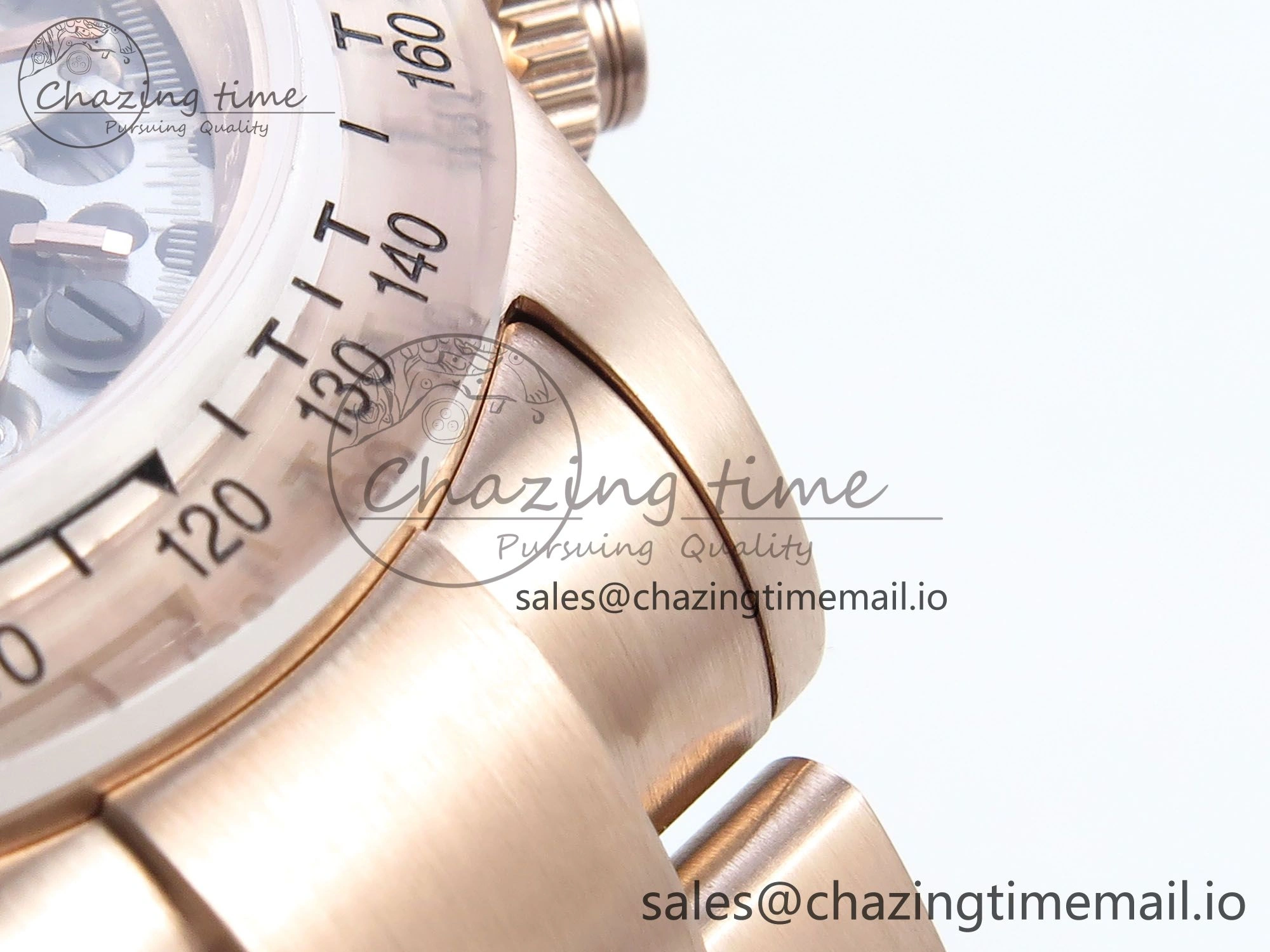 Daytona Artisans Skeleton RG ADGF Best Edition Skeleton Dial RG Bezel on RG Oyster Bracelet SA Sporty 494