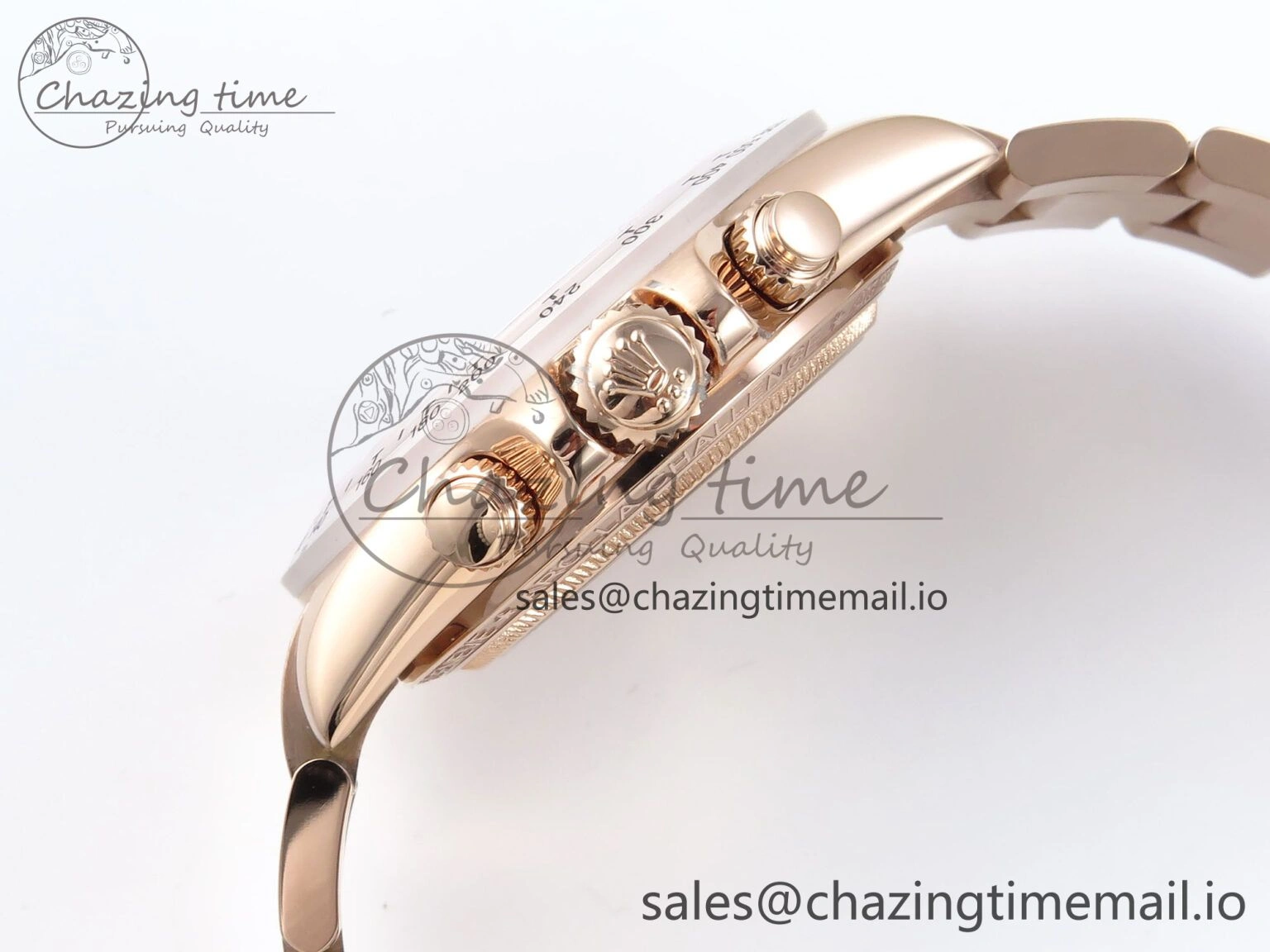Daytona Artisans Skeleton RG ADGF Best Edition Skeleton Dial RG Bezel on RG Oyster Bracelet SA Sporty 494