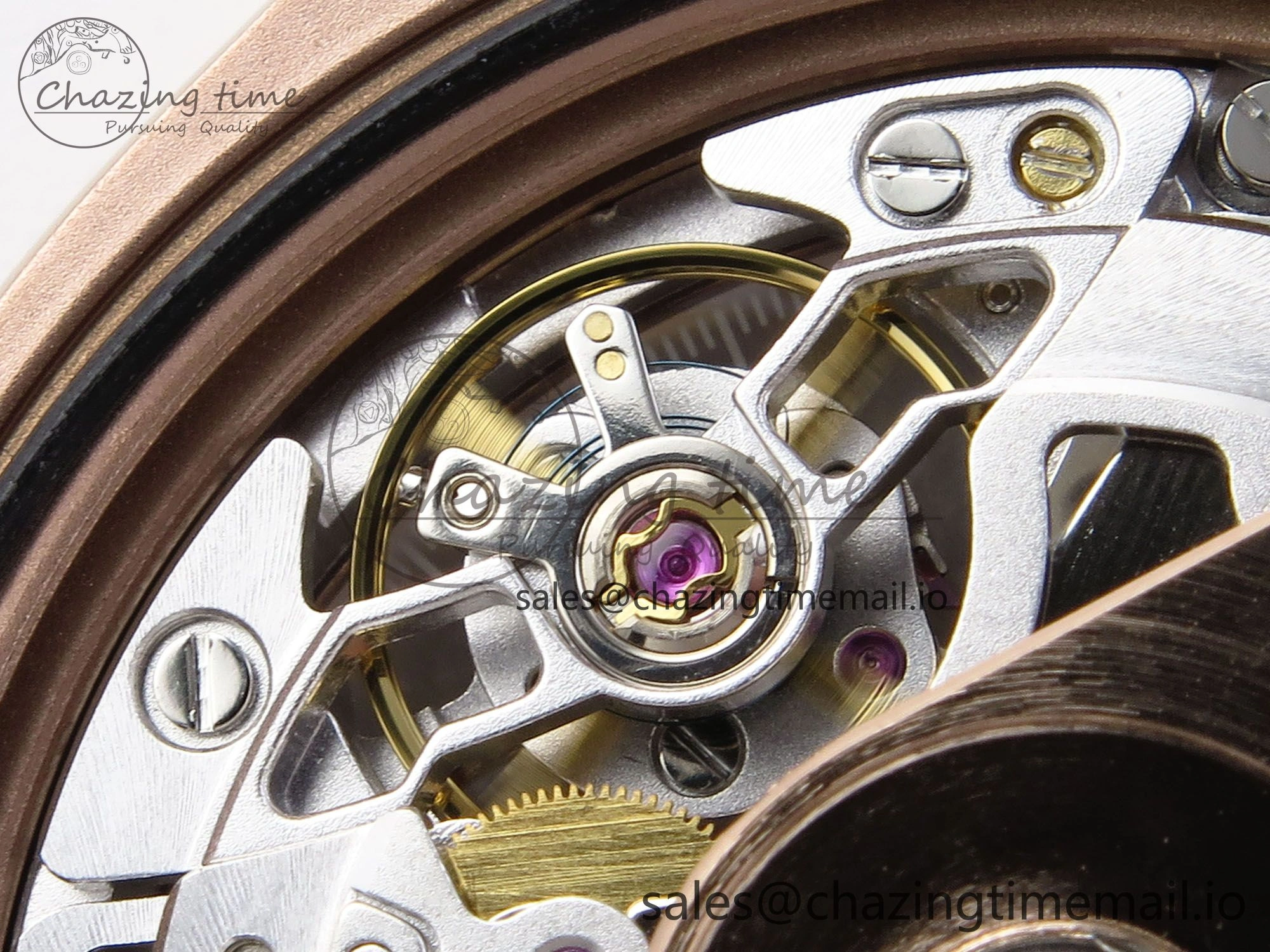 Daytona Artisans Skeleton RG ADGF Best Edition Skeleton Dial RG Bezel on RG Oyster Bracelet SA Sporty 494