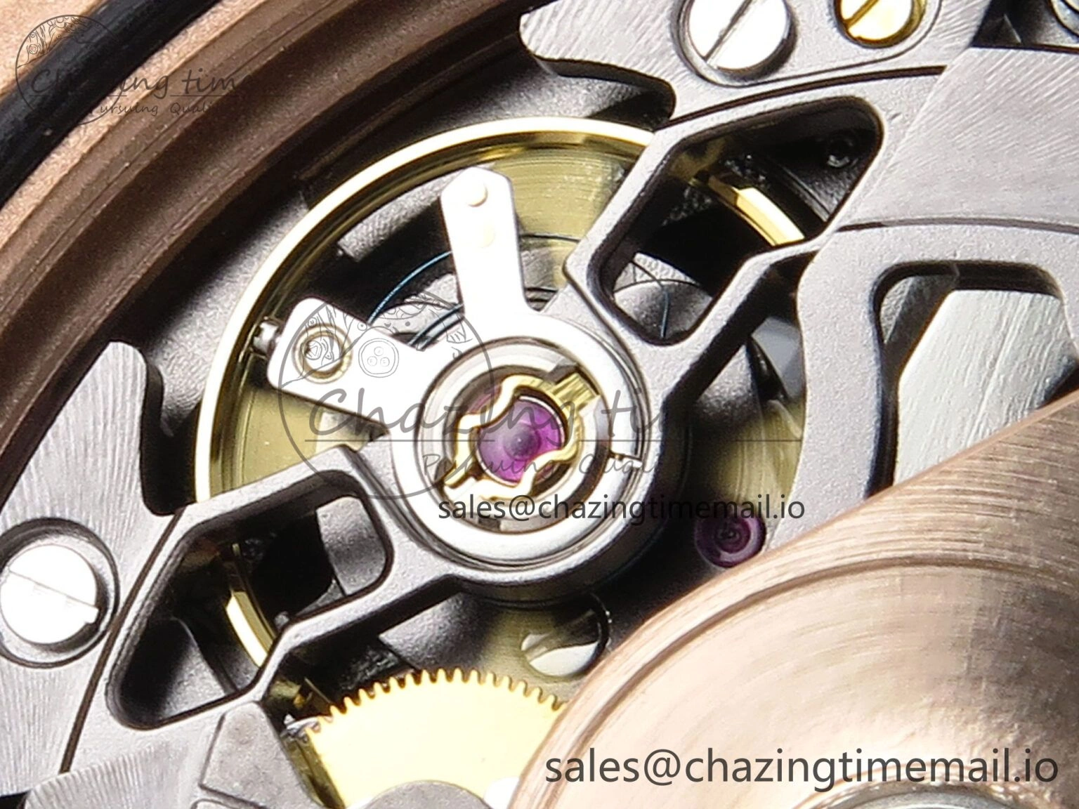 Soft Daytona Artisans Skeleton RG ADGF Best Edition Skeleton Dial on RG Oyster Bracelet SA 752