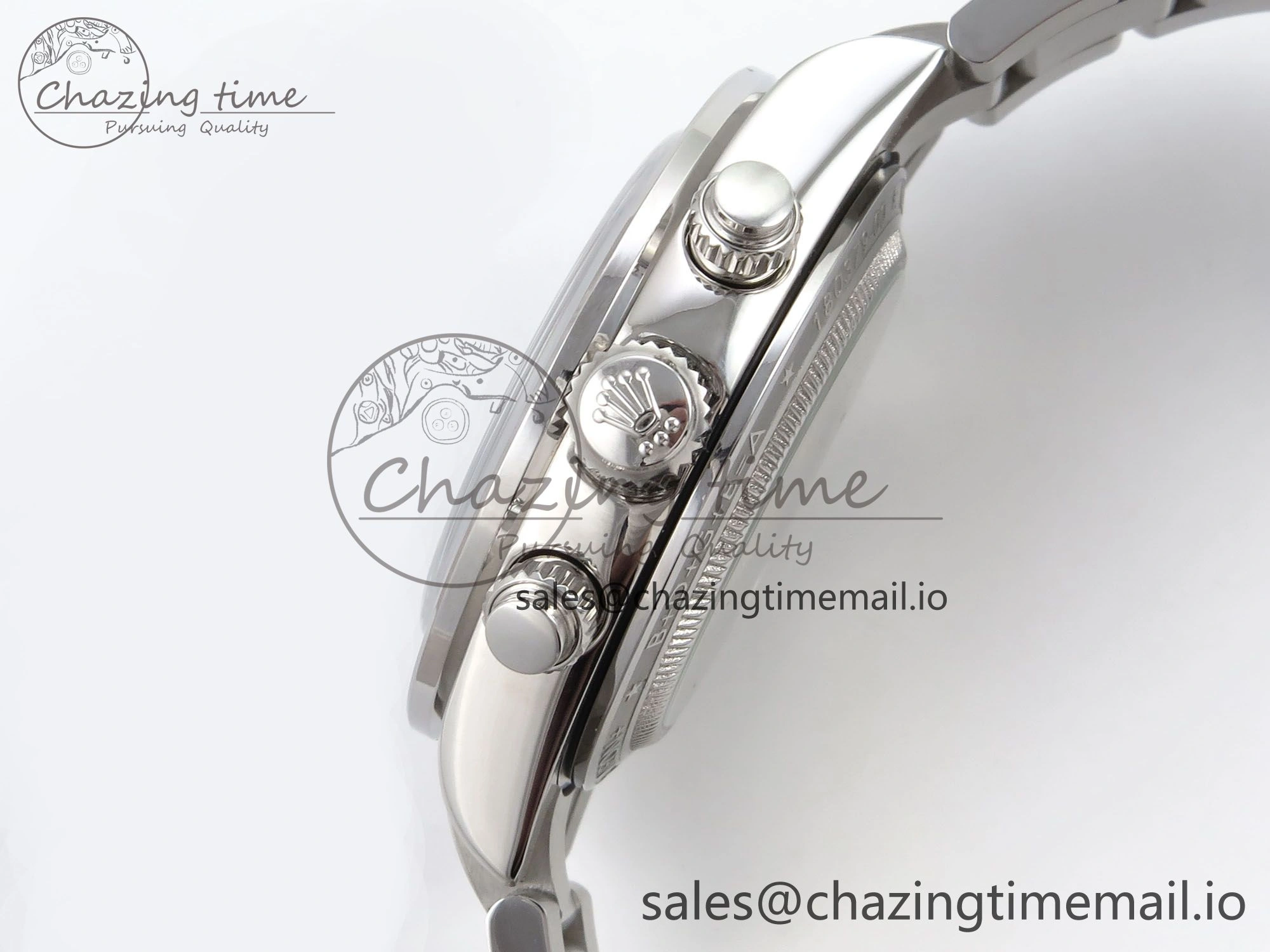 EasyMatch Daytona Artisans Skeleton SS ADGF Best Edition Blue Ceramic Bezel Skeleton Dial on SS Oyster Bracelet SA 1175