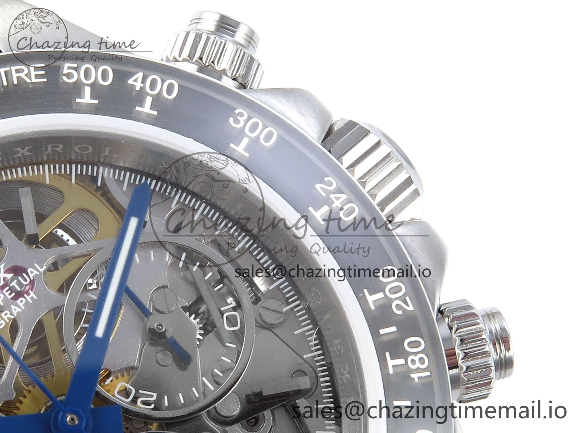 Durable Daytona Artisans Skeleton SS ADGF Best Edition Skeleton Dial SS Bezel on SS Oyster Bracelet SA 491